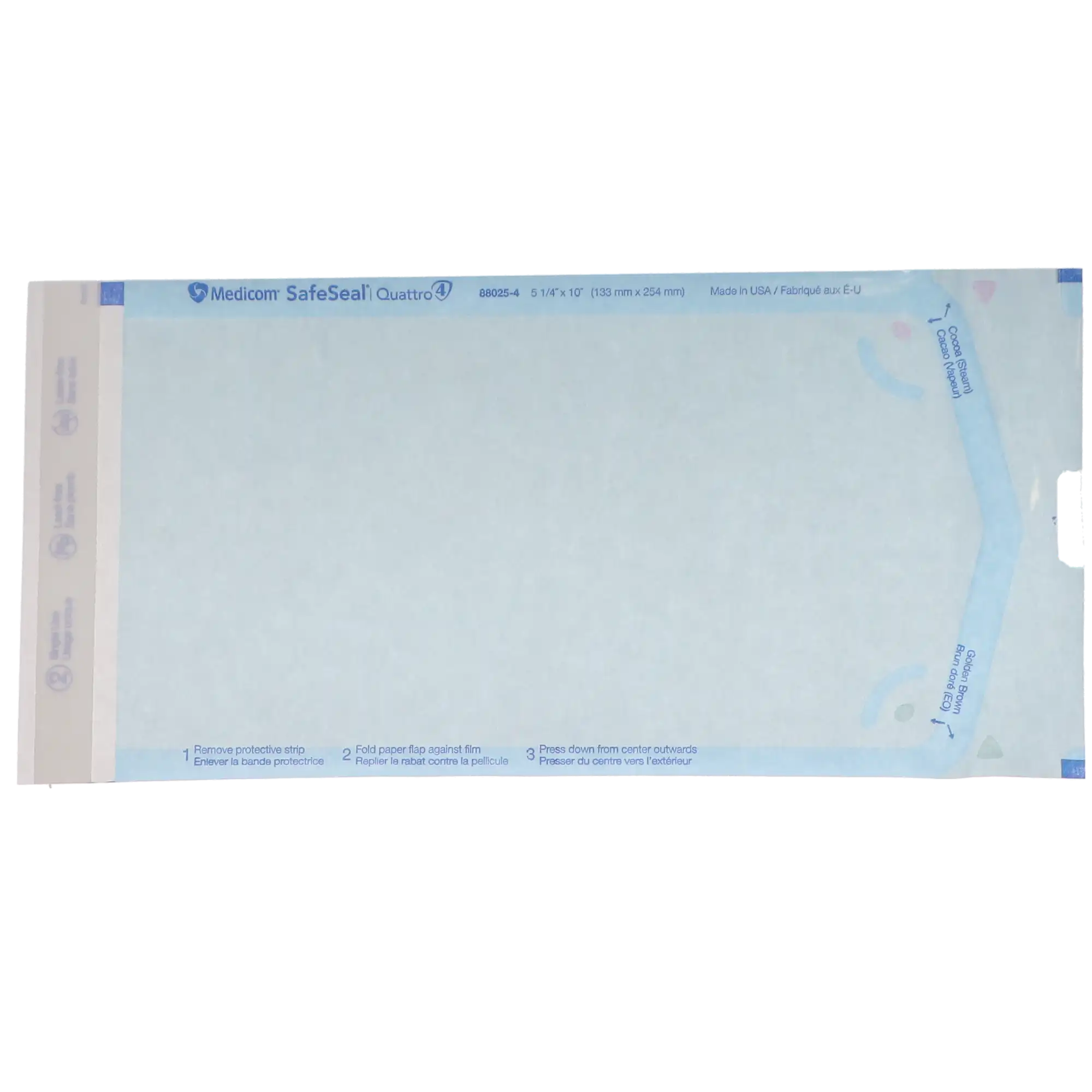 SafeSeal Quattro Self-Sealing Sterilization Pouches, 5.25" x 10", 200/Box, 88025-4 thumbnail 12