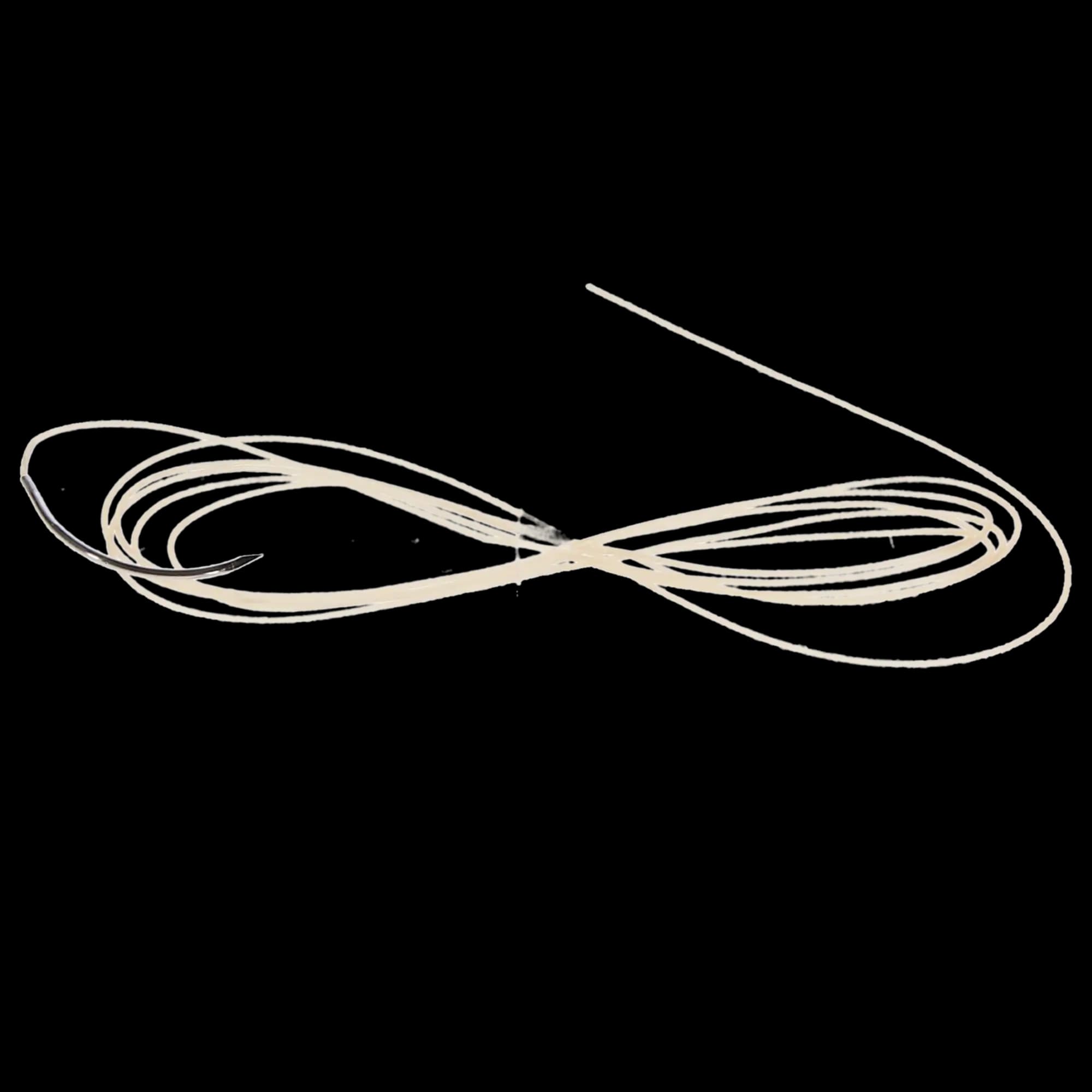 Look Plain Gut Absorbable Suture, 3-0, 27" (70 cm), C-6 Reverse Cutting Needle, 3/8 Circle, Beige, 12/Box, 554B thumbnail 5