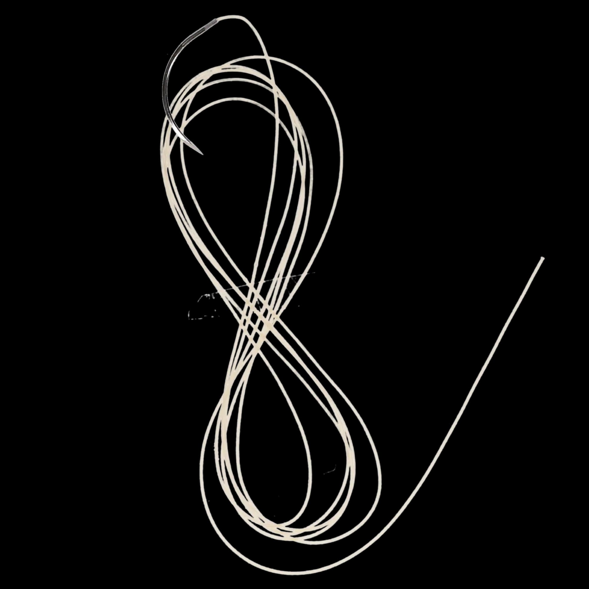 Look Plain Gut Absorbable Suture, 3-0, 27" (70 cm), C-6 Reverse Cutting Needle, 3/8 Circle, Beige, 12/Box, 554B thumbnail 9