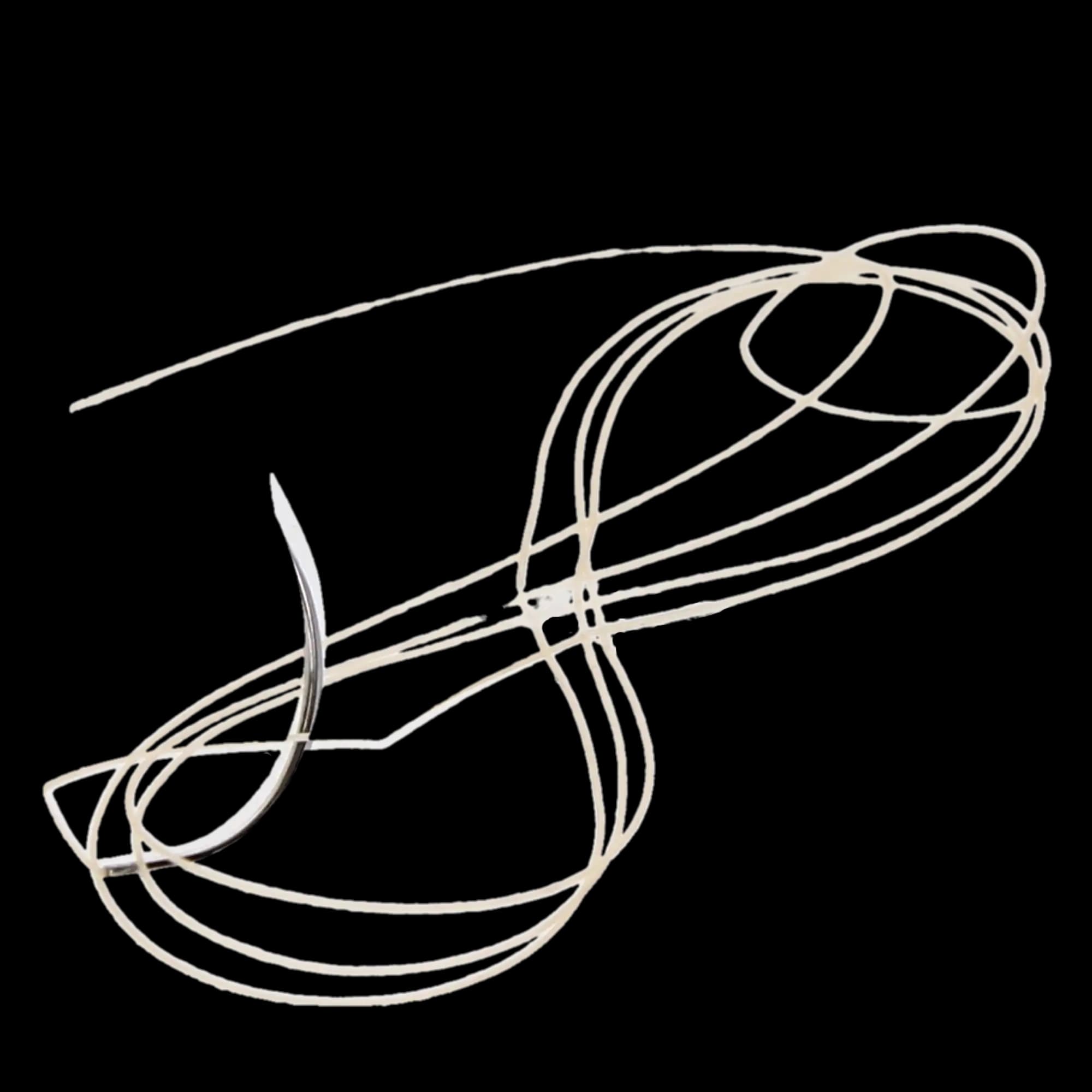 Look Plain Gut Absorbable Suture, 4-0, 18", C-6 Reverse Cutting Needle, 3/8 Circle, 12/Box, 591B thumbnail 5