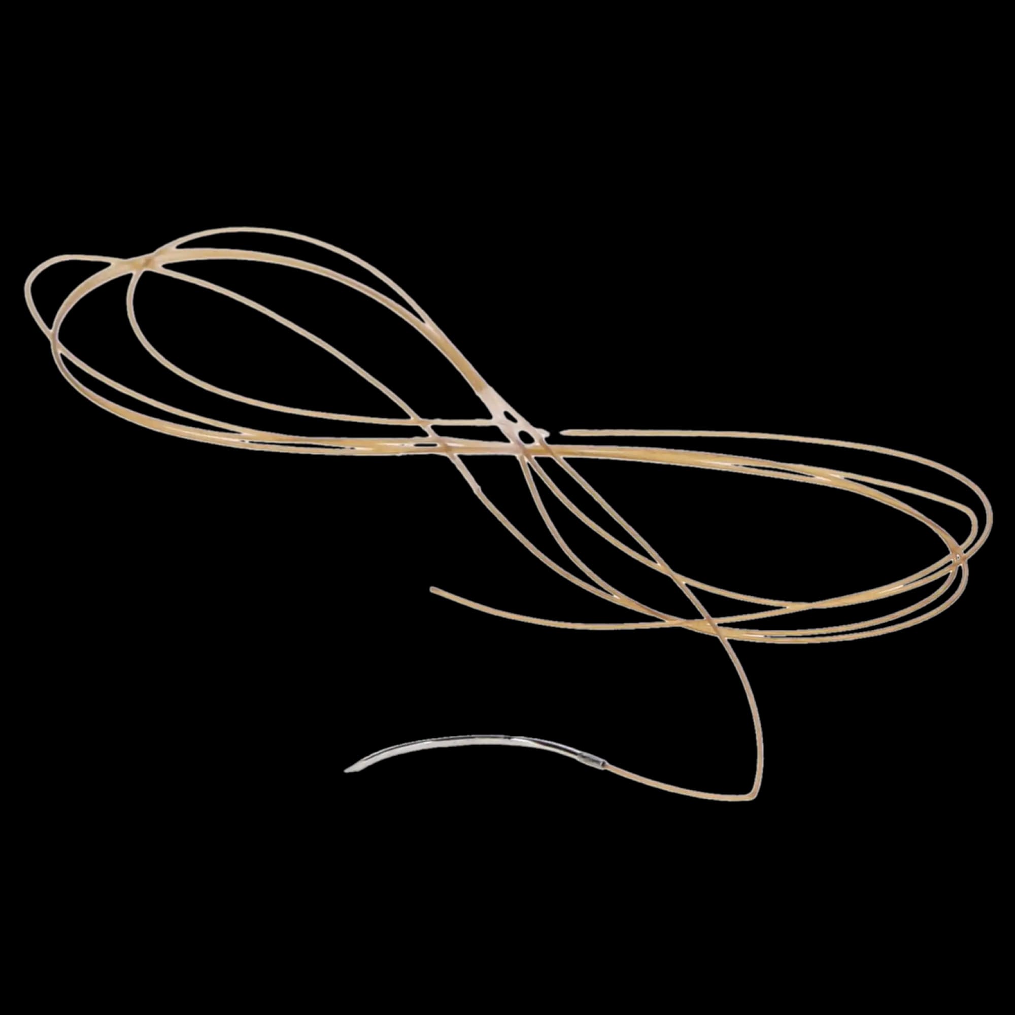 Look Chromic Gut Absorbable Suture, 4-0, 18"/45 cm, C-3 Precision Reverse Cutting Needle, 3/8 Circle, 12/Pk, 595B thumbnail 5