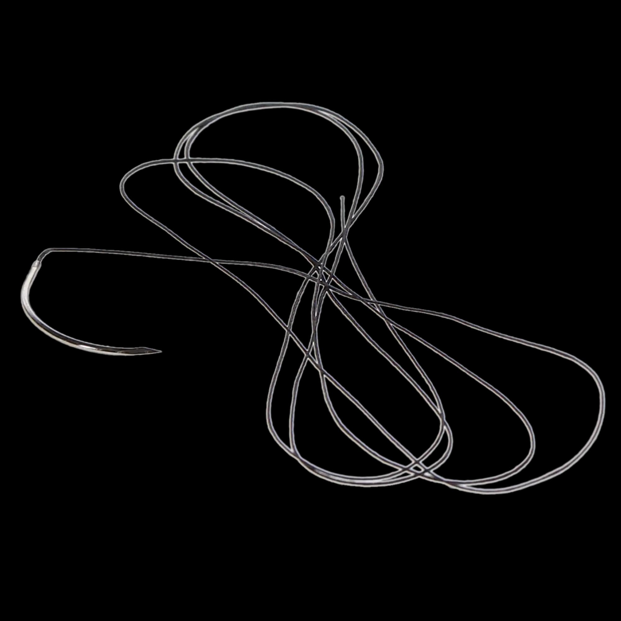 Look 781B Silk Black Braided Non-Absorbable Suture, 4-0, 18" (45 cm), C-6 Reverse Cutting 3/8 Circle Needle, 12/Box thumbnail 5