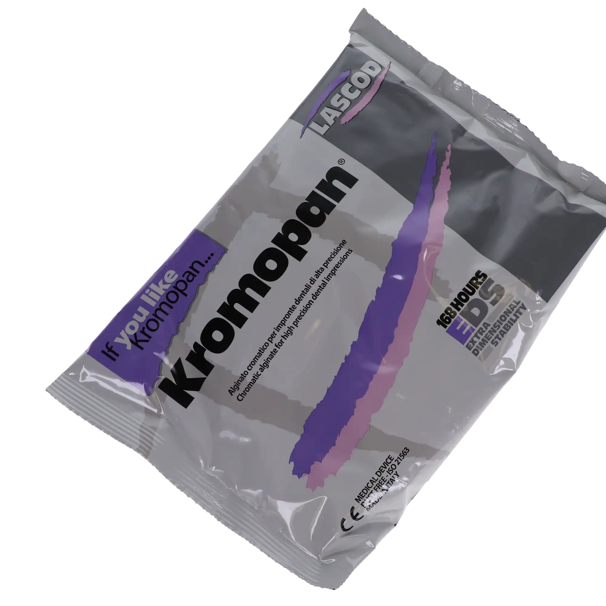 Kromopan 100 Chromatic Alginate Impression Material, Fast Set, Dust Free, Mint Flavor, 1 lb (450 g) Pouch, KRM302 thumbnail 3