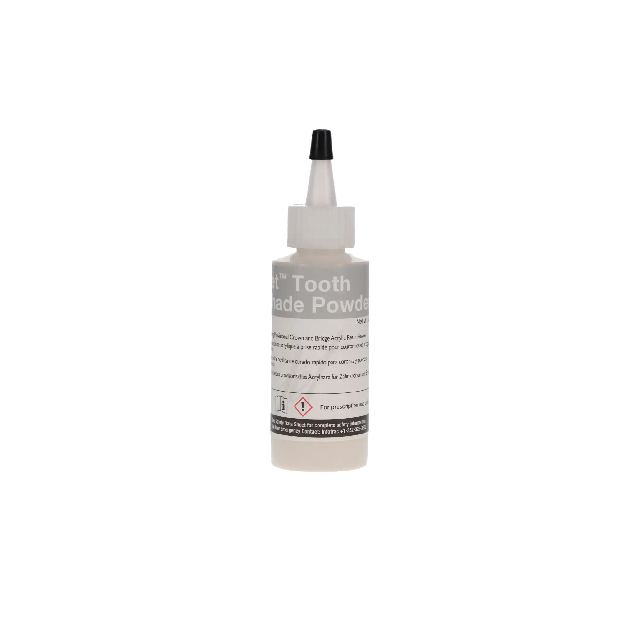 Jet Tooth Shade Temporary Crown & Bridge Acrylic Resin Powder, Shade 69/C2, 2 oz (45 g), 1/Pk, 1410-69 thumbnail 6