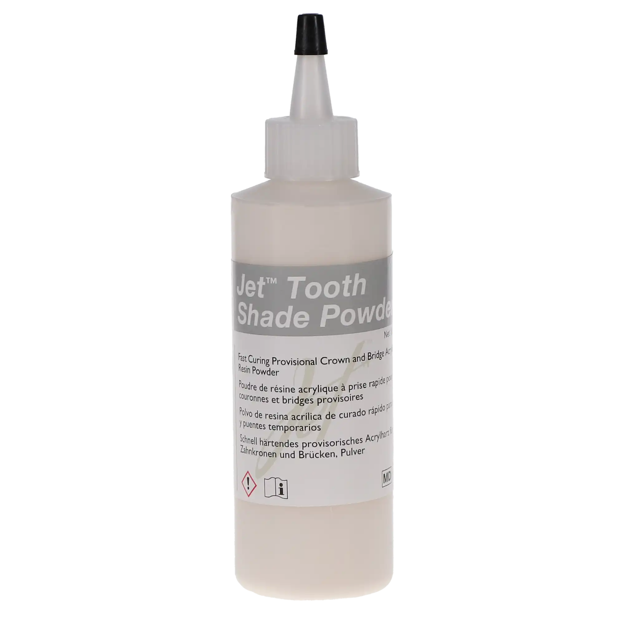 Jet Tooth Shade Temporary C&B Acrylic Resin Powder, #62/A2, 4 oz (100 g), Self-Cure, 1420-62 thumbnail 5