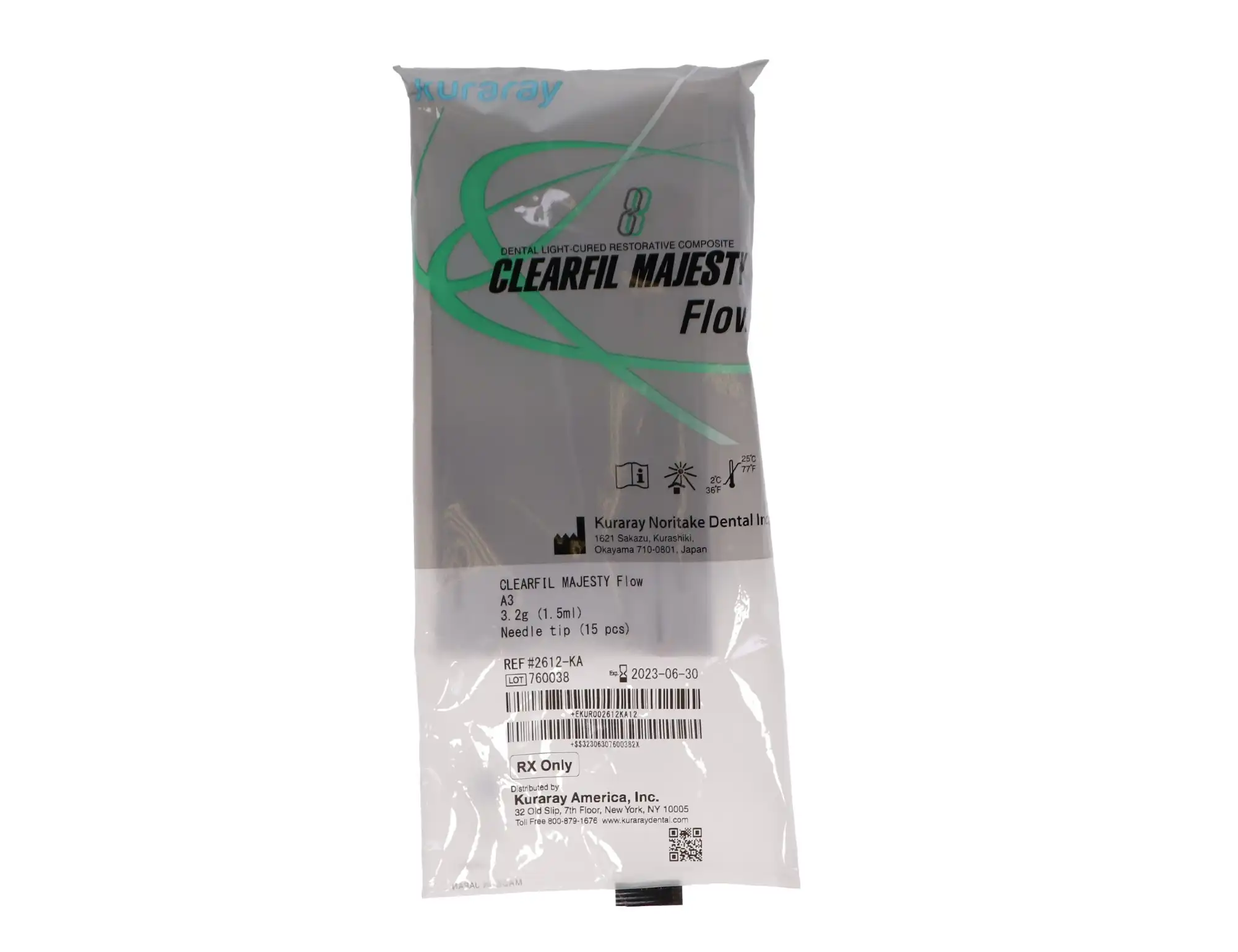 Clearfil Majesty Flow Flowable Composite, Light-Cure, Radiopaque, Shade A3, 3.2 g Syringe Refill with Tips, 2612KA thumbnail 7