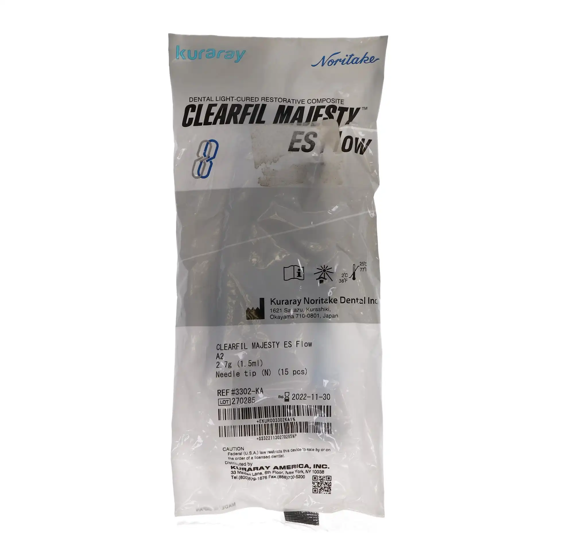Clearfil Majesty ES Flow Light-Cure Flowable Composite, A2, 2.7 g Syringe with 15 Needle Tips, 3302KA thumbnail 8
