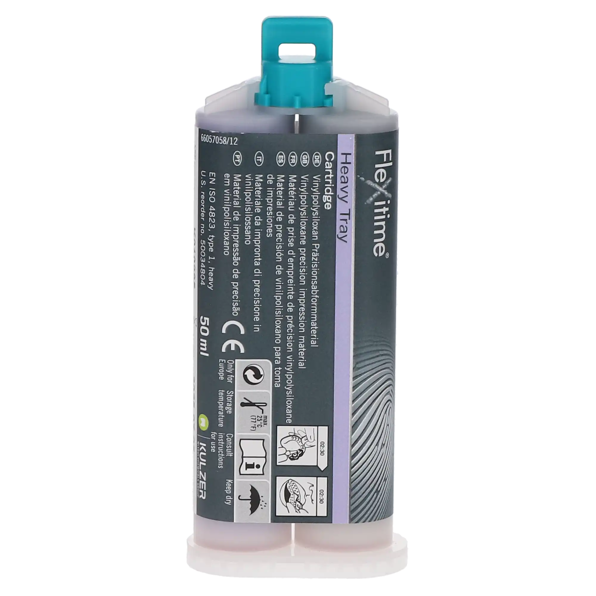 Flexitime VPS Precision Impression Material, Heavy Tray, 50 ml Automix Cartridge Refill, 2/Pk, 50034804 thumbnail 7
