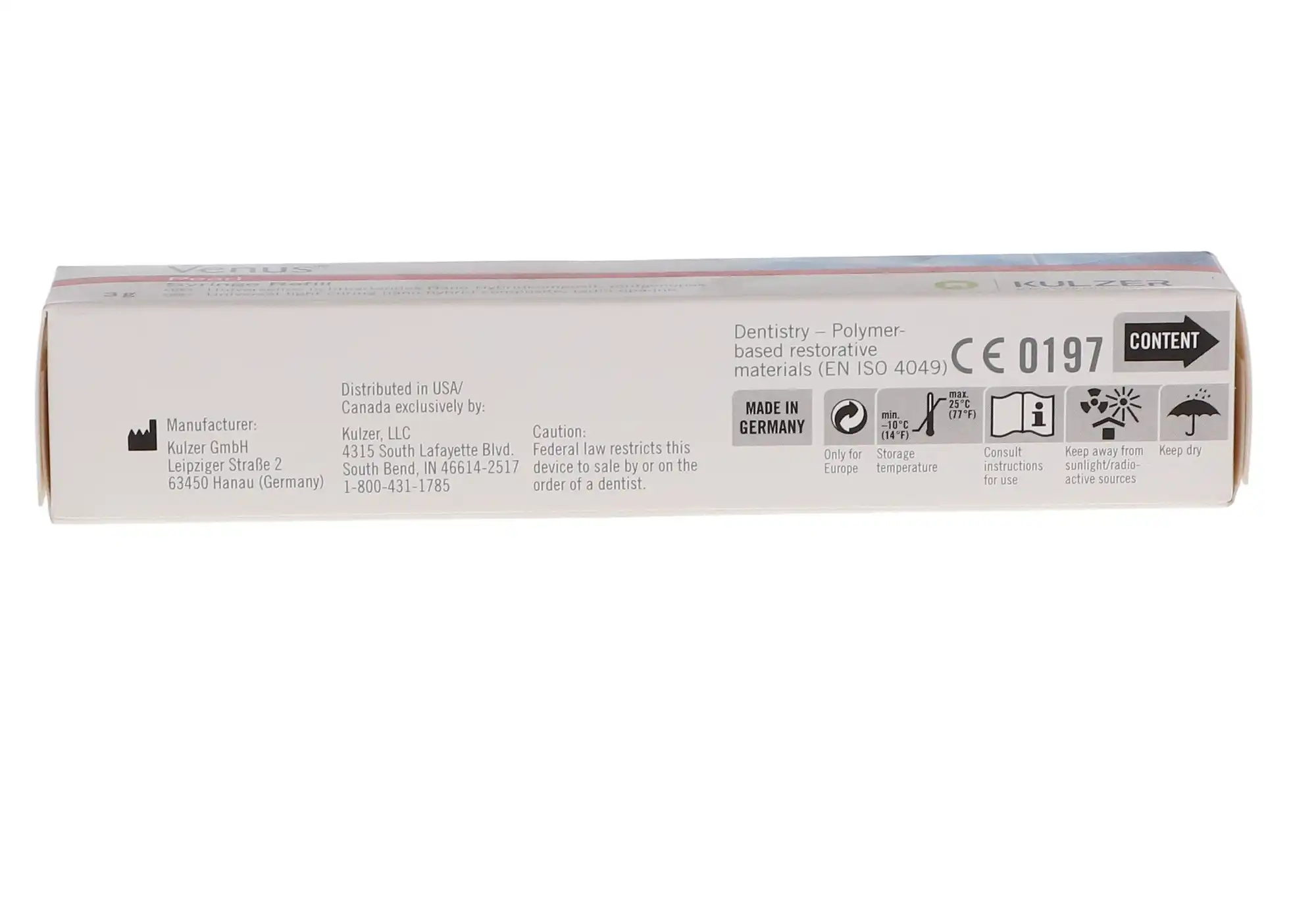 Venus Pearl Nanohybrid Composite, Shade B1, 3 g Syringe Refill, 66048182 thumbnail 12