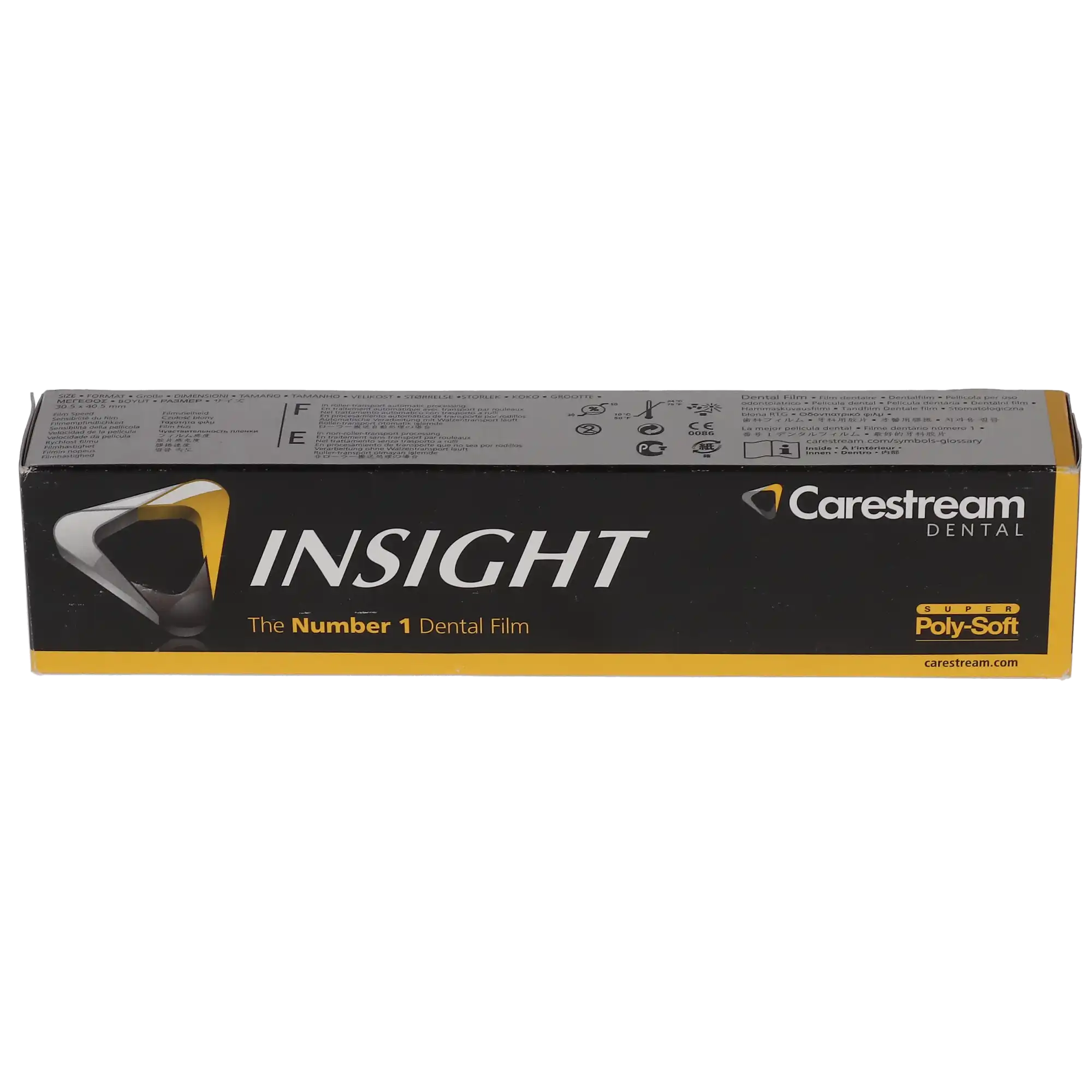 Carestream Insight IP-21 Size 2 Periapical Dental X-Ray Film, F-Speed, Single Super Poly-Soft Packets, 150/Box, 1163401 thumbnail 8