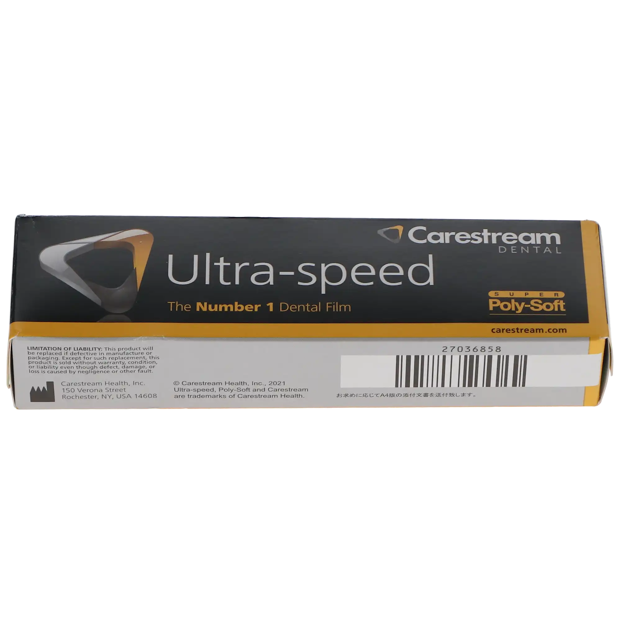 Carestream Ultra-Speed DF-54 Intraoral Dental X-Ray Film, Size 0 (Child), Single Film, Super Poly-Soft Packets, D-Speed, 100/Box, 1228840 thumbnail 8