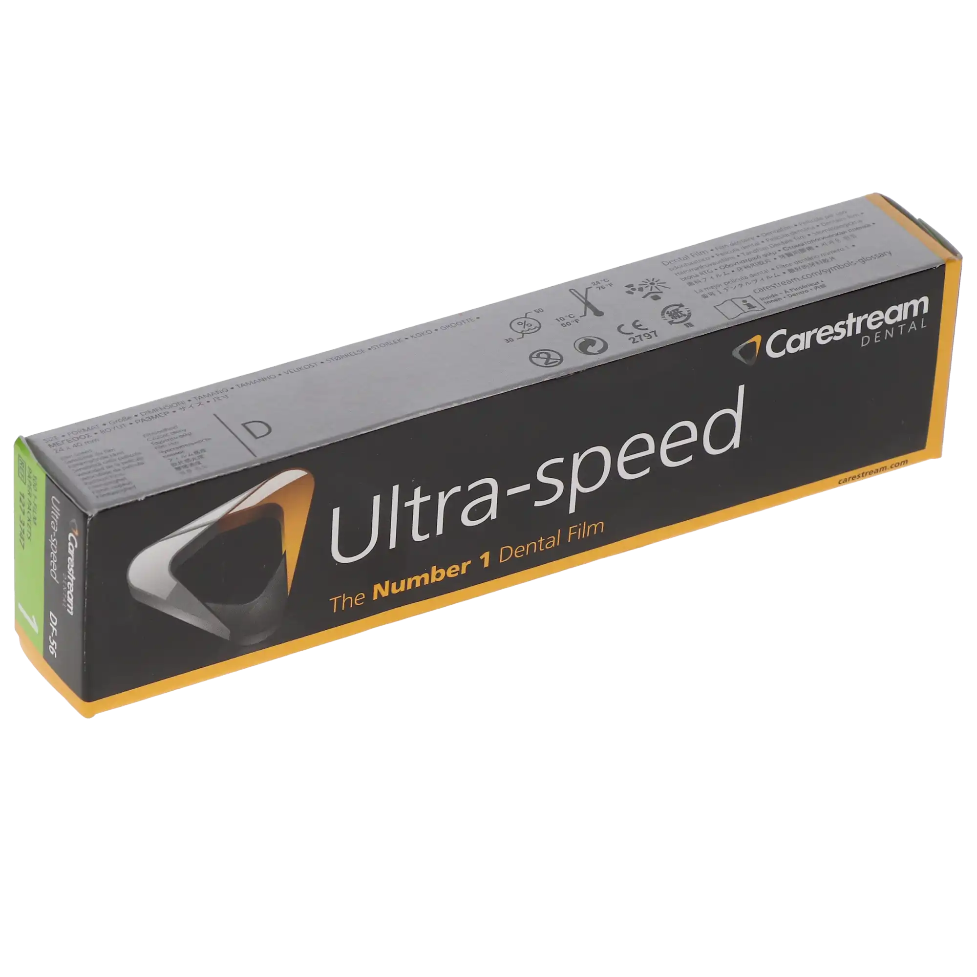 Carestream Ultra-Speed Dental Film DF-56, Size 1 Anterior/Periapical, Single Film, Paper Packets, 100/Box, 1273747 thumbnail 8
