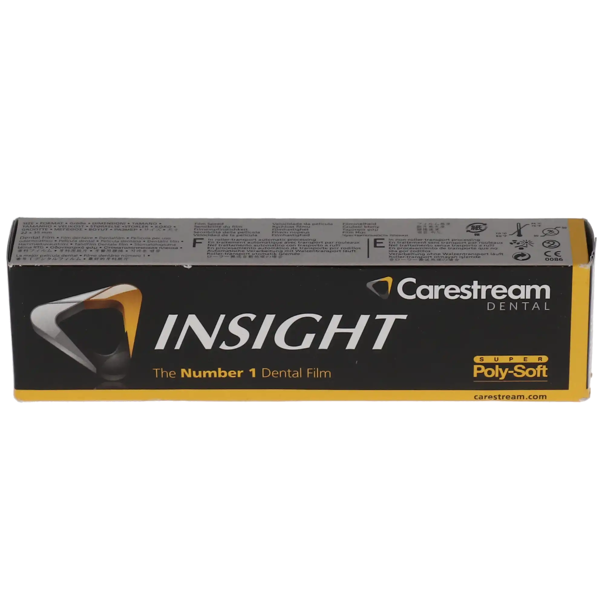 Carestream Insight IP-01 Intraoral Dental Film, Size 0, F-Speed, Single Film Super Poly-Soft Packets, 100/Pk, 8675332 thumbnail 8