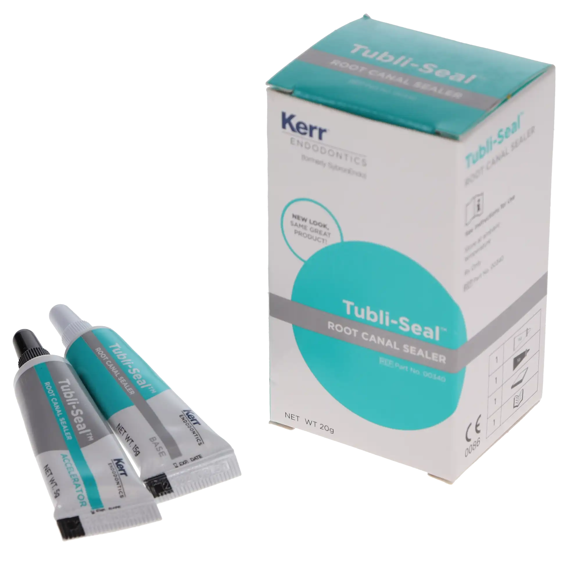Kerr Tubli-Seal Root Canal Sealer, Standard Kit, Zinc Oxide Eugenol, 10 g Base + 3.5 g Accelerator + Mixing Pad, 00340 thumbnail 11