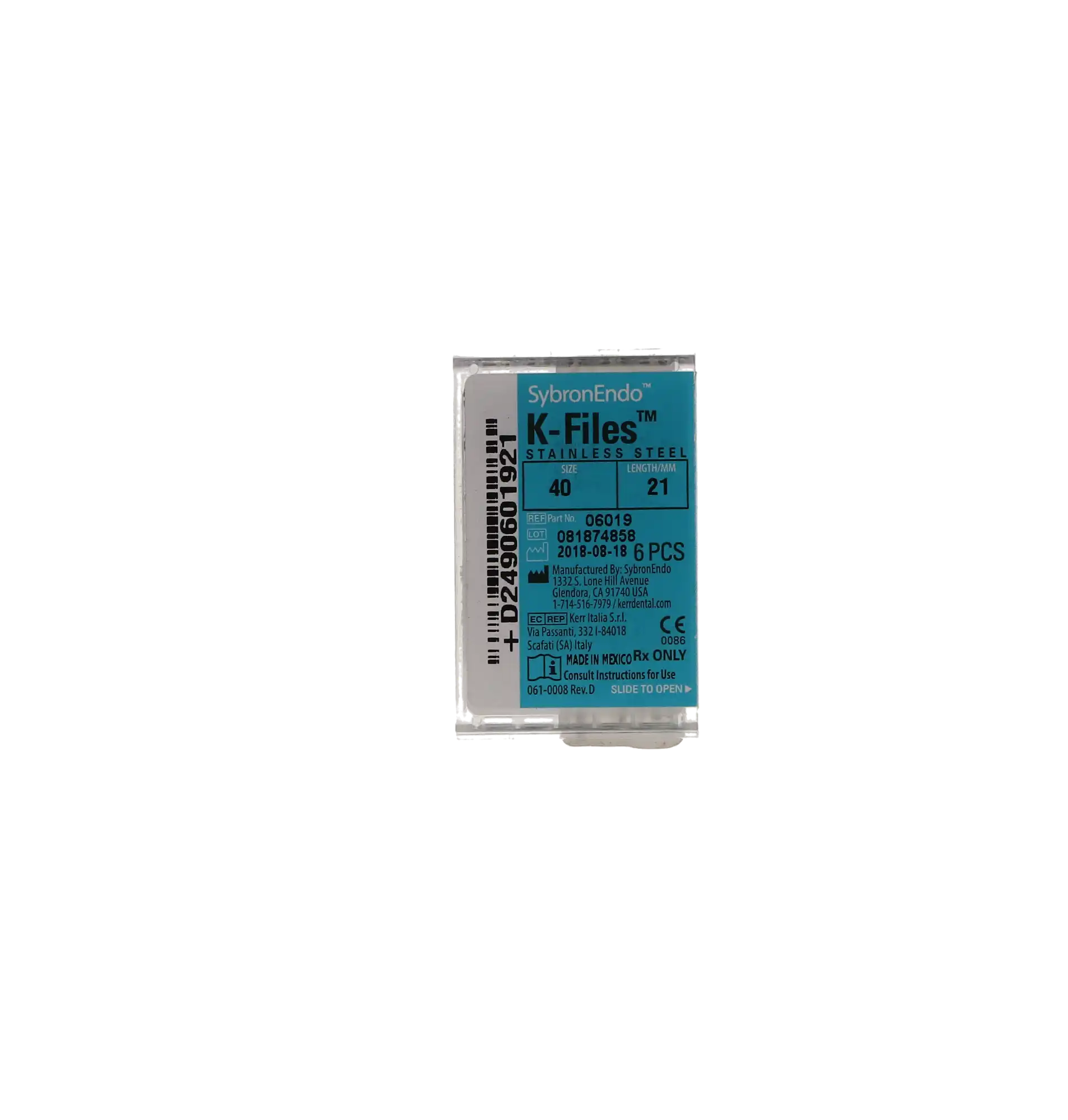 Kerr SybronEndo Stainless Steel K-Files, 21 mm, #40, Black, 6/Pk, 06019 thumbnail 6