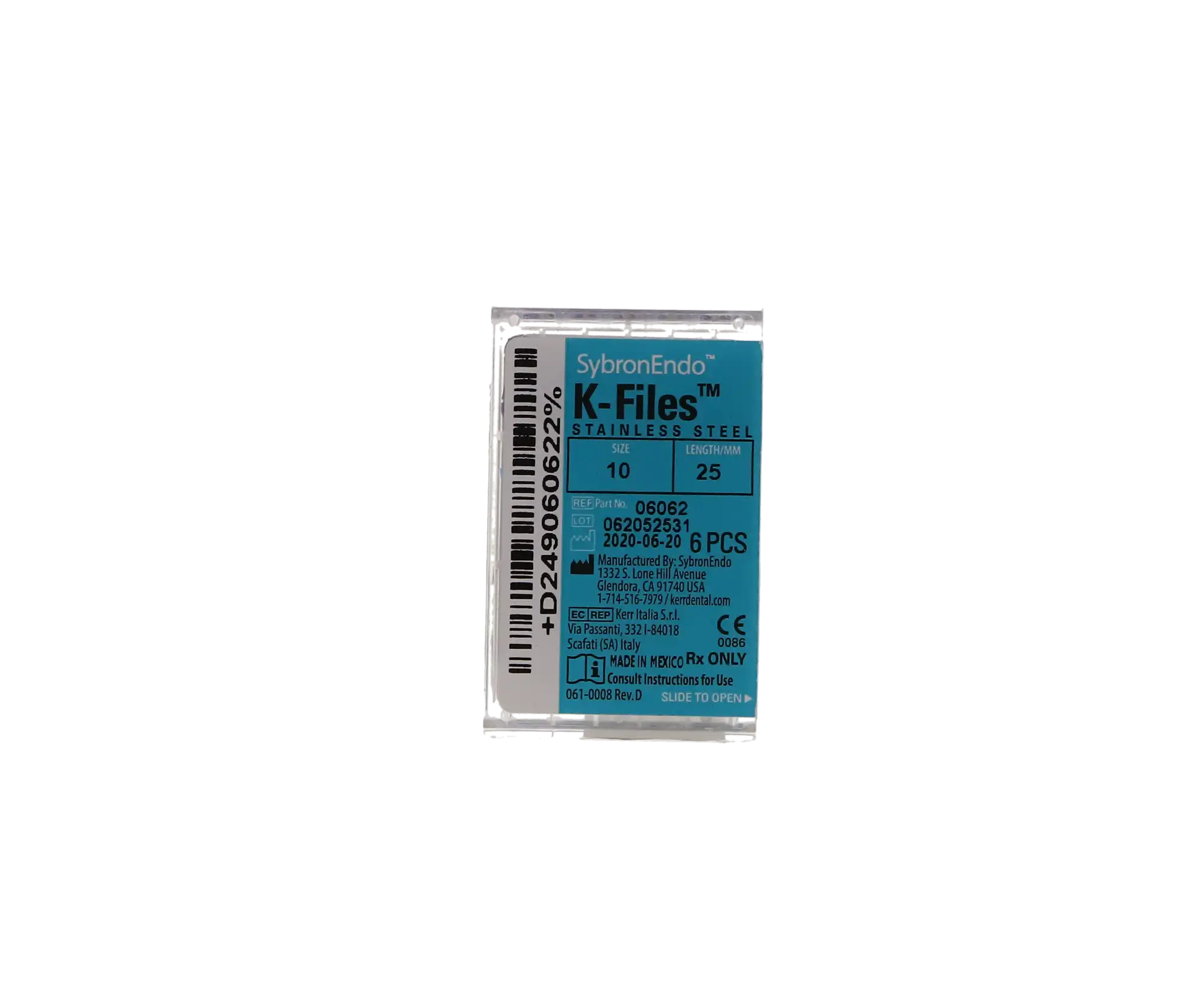 Kerr K-Files, Stainless Steel, 25 mm, #10, Purple, 6/Pkg, 06062 thumbnail 10