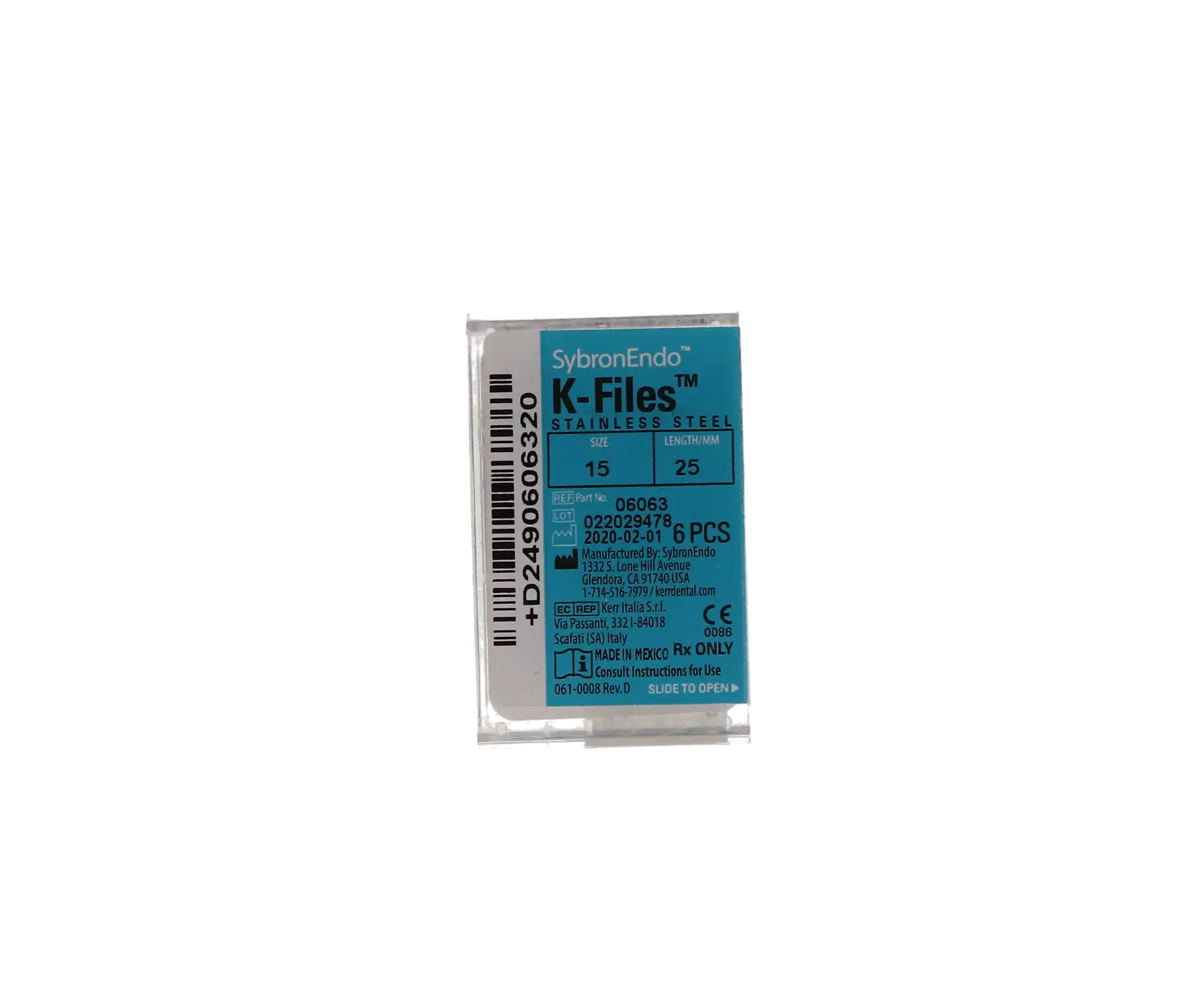 Kerr K-Files, Stainless Steel, 25 mm, Size #15, White, 6/Pk, 06063 thumbnail 11