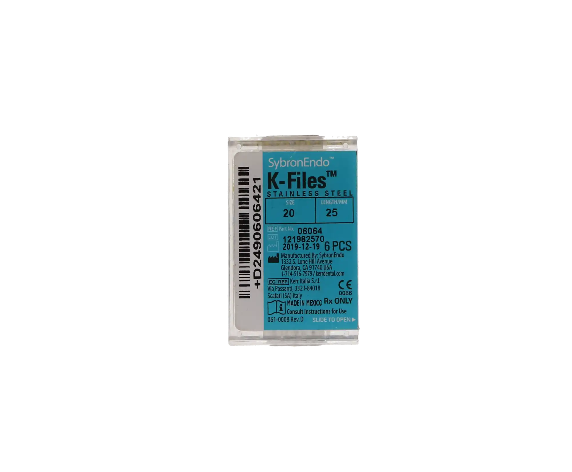 Kerr K-Files, Stainless Steel, 25 mm, #20, Yellow, 6/Pkg, 06064 thumbnail 10