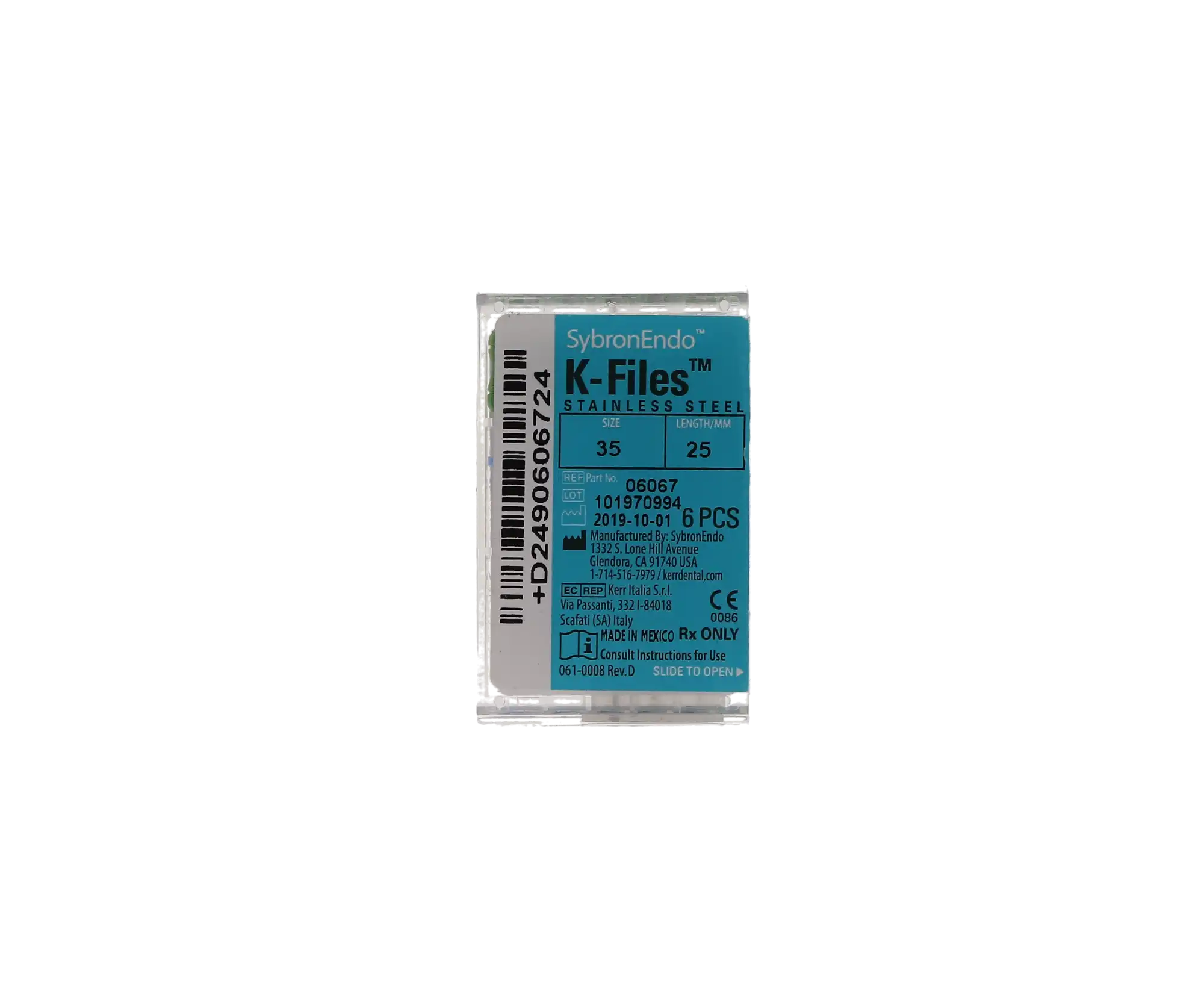 Kerr SybronEndo K-Files, Stainless Steel, 25 mm, #35, Green, 6/Pkg, 06067 thumbnail 10