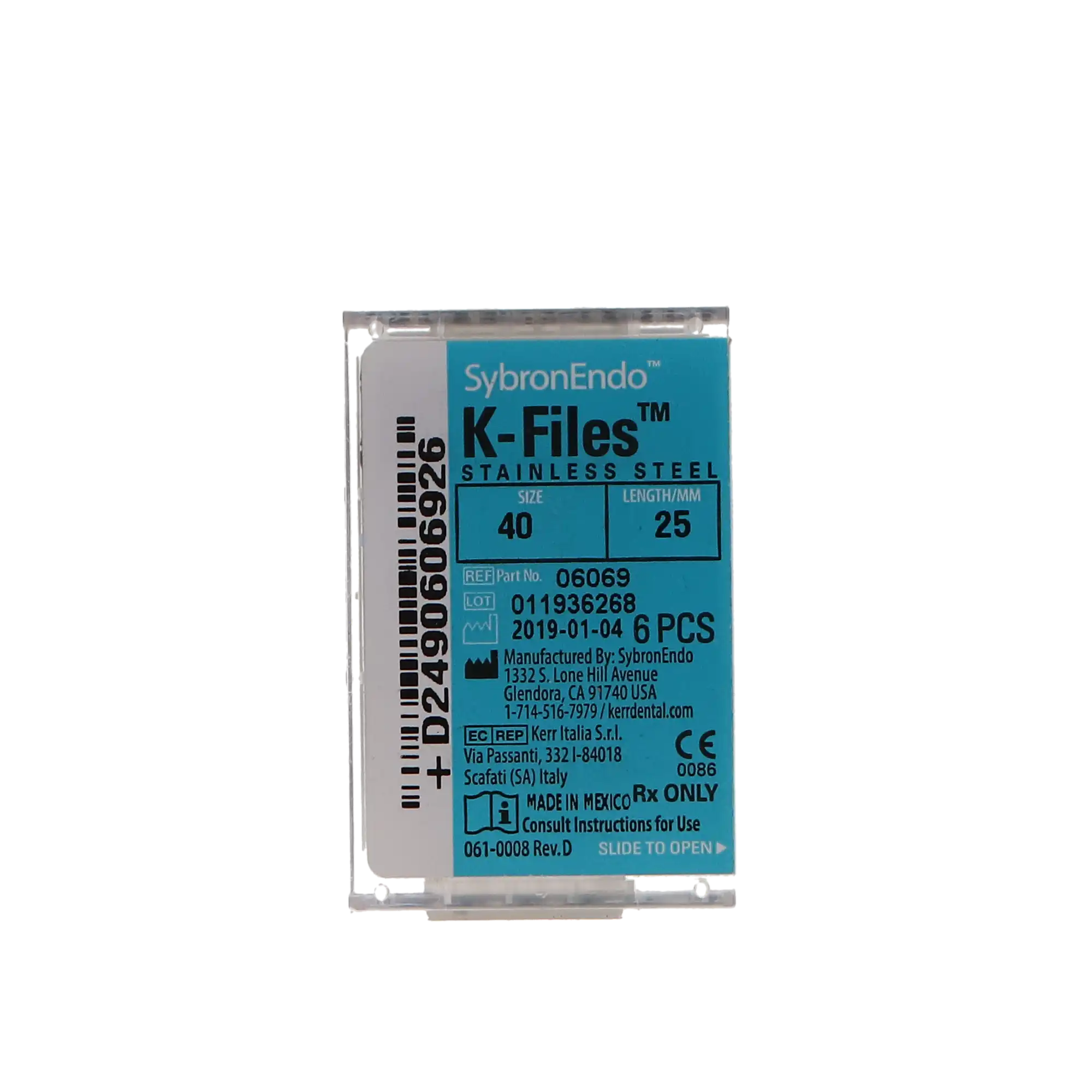 Kerr SybronEndo Stainless Steel K-Files, 25mm, #40, Black, 6/Pk, 06069 thumbnail 10
