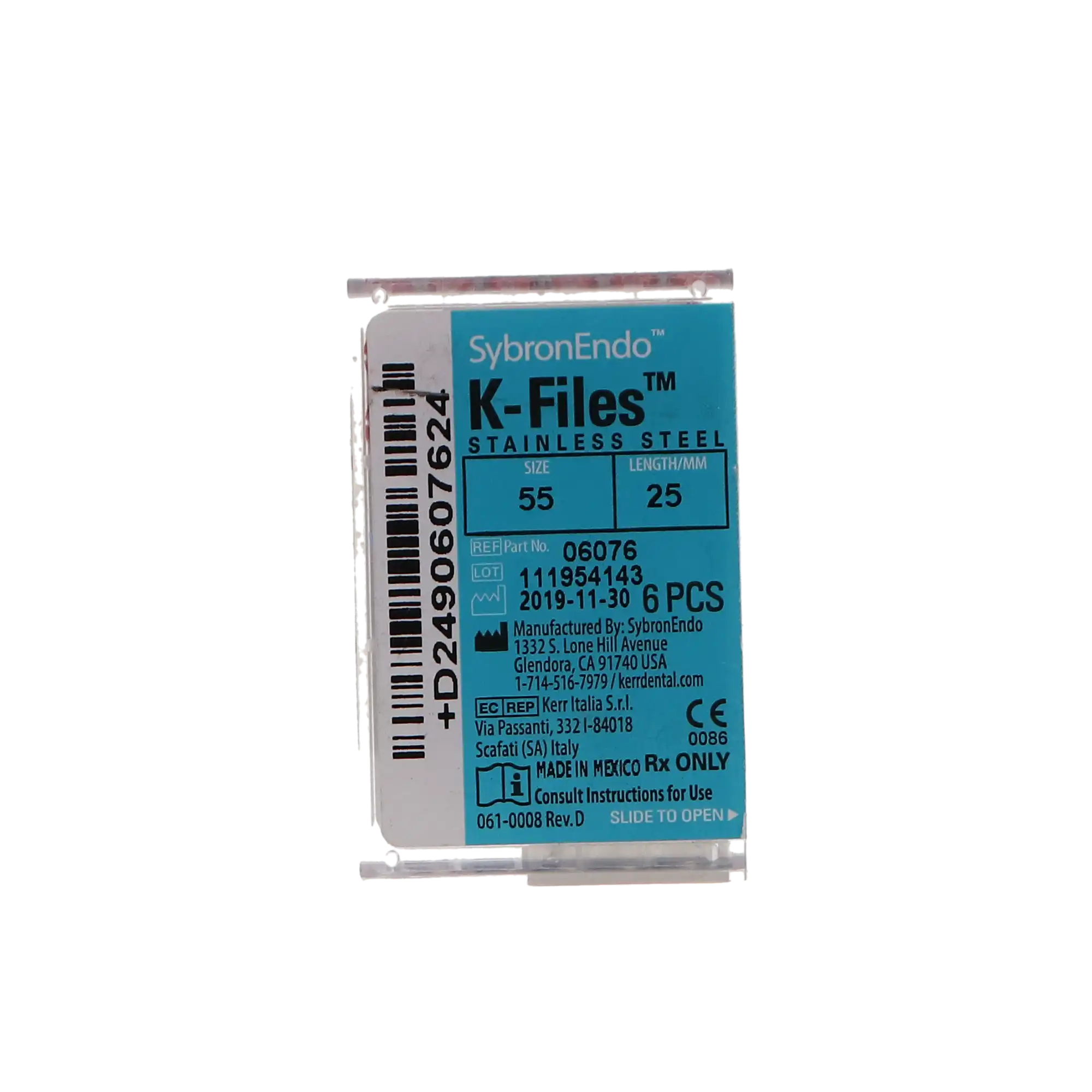 Kerr SybronEndo Stainless Steel K-Files, 25 mm, #55, Red, 6/Pk, 06076 thumbnail 6