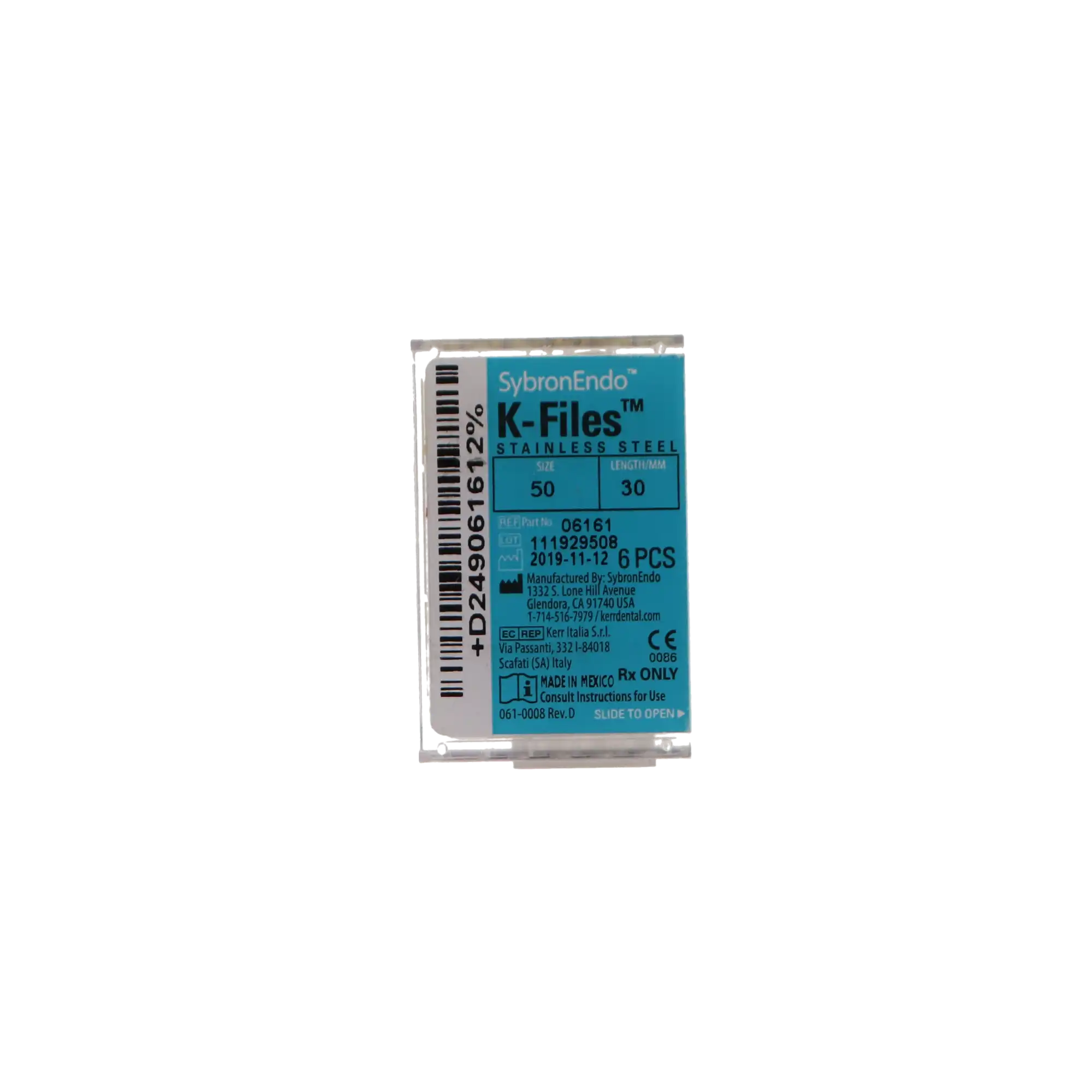 Kerr K-Files, Stainless Steel, 30 mm, #50, Yellow, 6/Pk, 06161 thumbnail 6