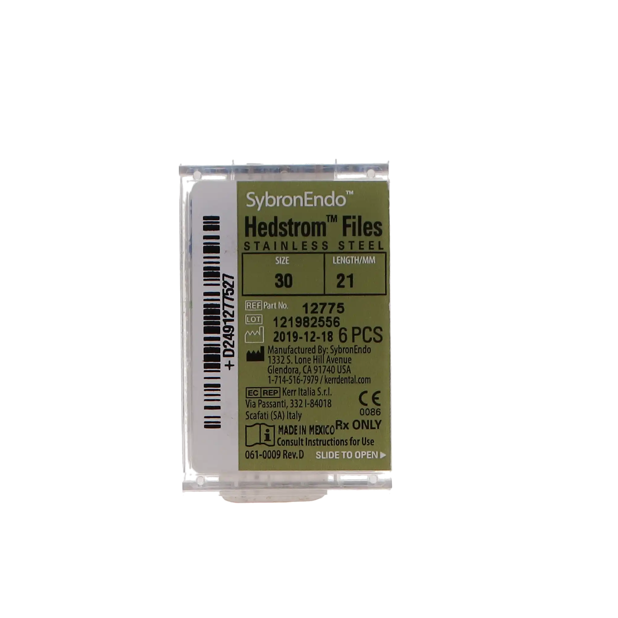 Kerr Sybron Endo Hedstrom Files, Stainless Steel, 21 mm, Size #30, Blue, 6/Pk, 12775 thumbnail 6