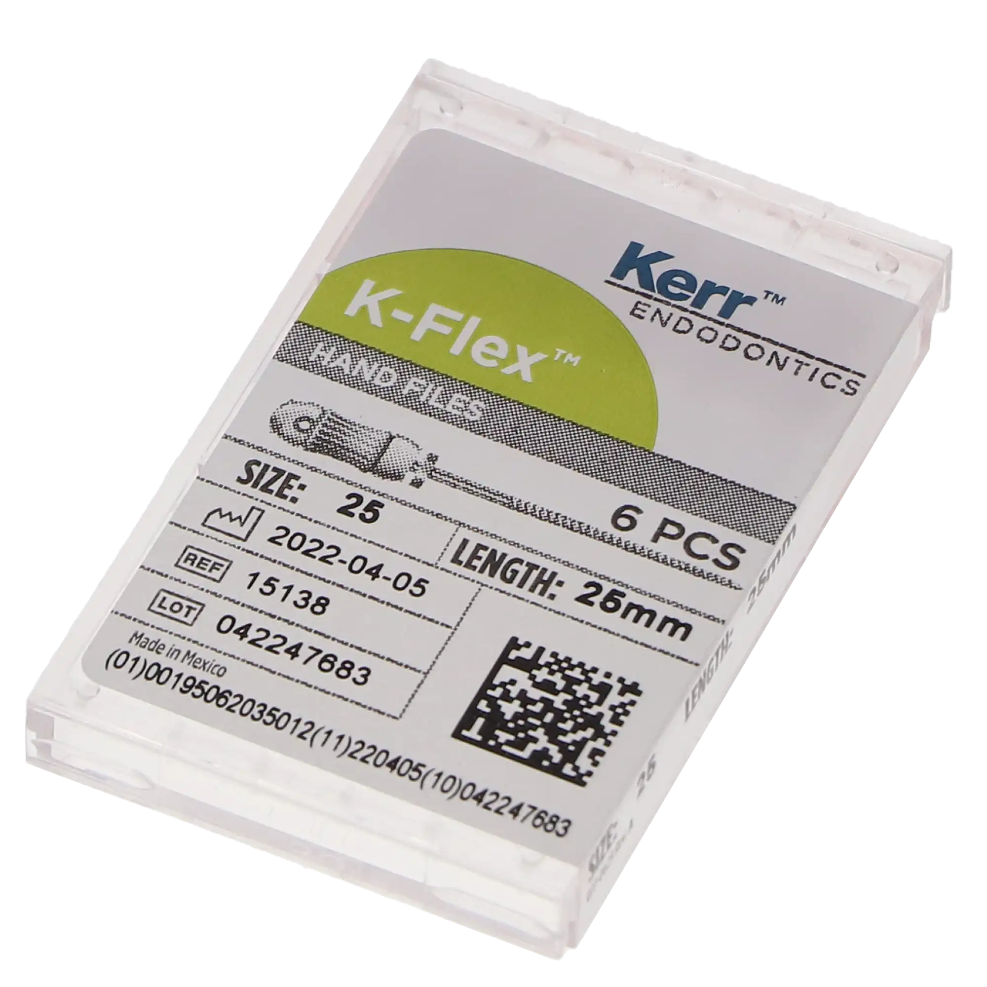 Kerr K-Flex Stainless Steel Hand Files, 25mm, #25, Red, 6/Pk, 15138 thumbnail 9