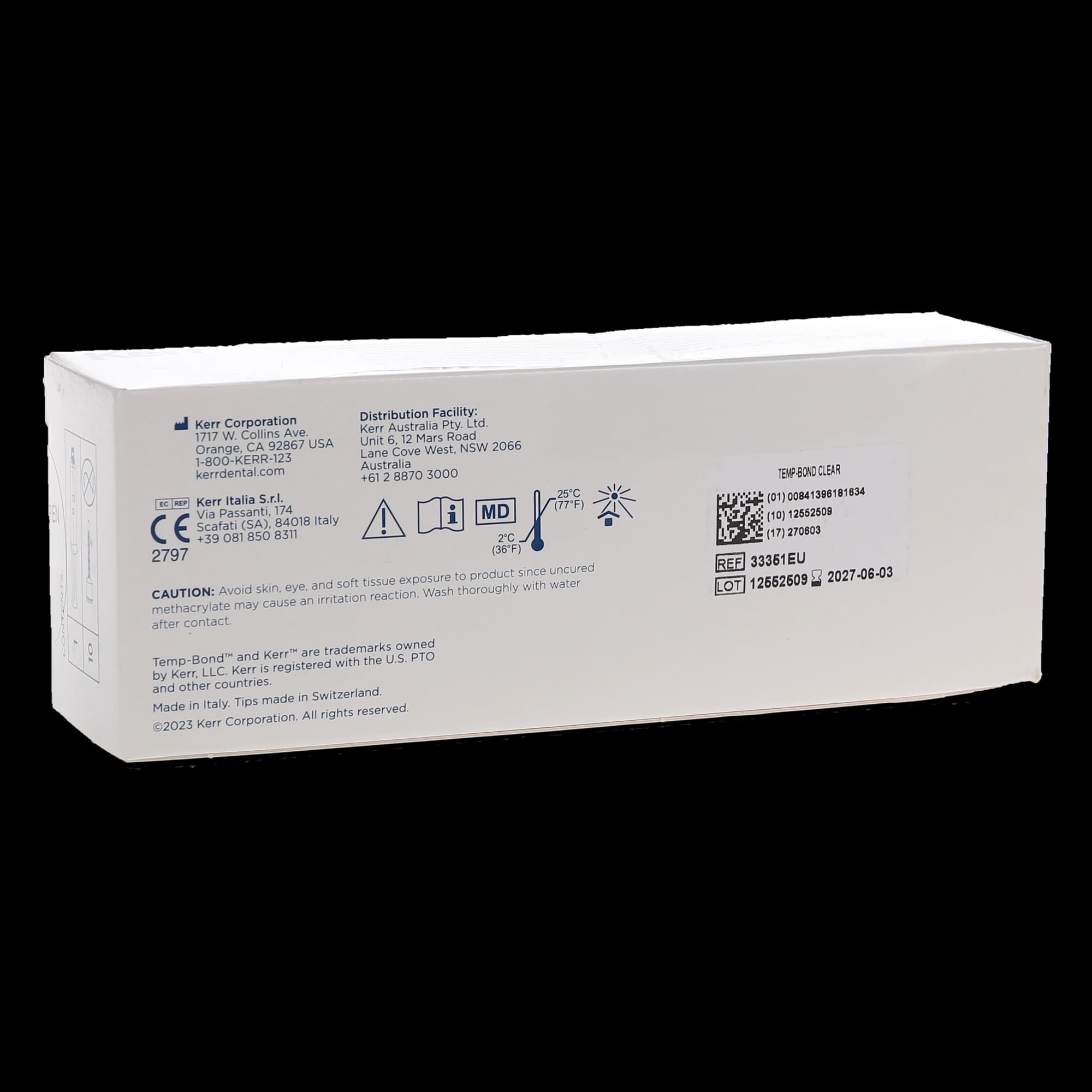 Kerr TempBond Clear with Triclosan Automix Syringe, 6 g, 33351, 1/Pk thumbnail 12