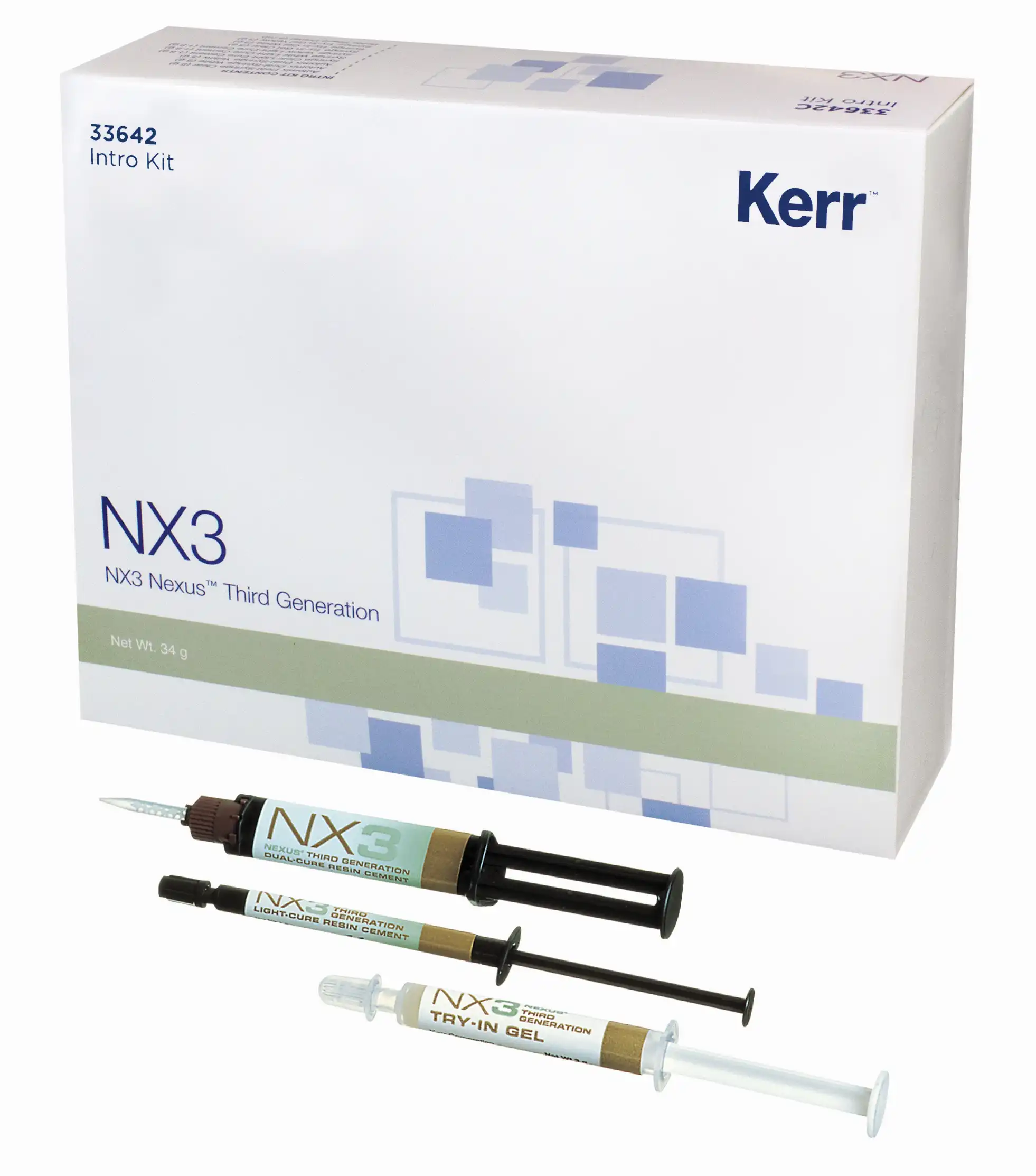 Kerr NX3 Nexus Third Generation Universal Adhesive Resin Cement, Dual-Cure Automix Syringe Refill, White, 5 g, 33644 thumbnail 10