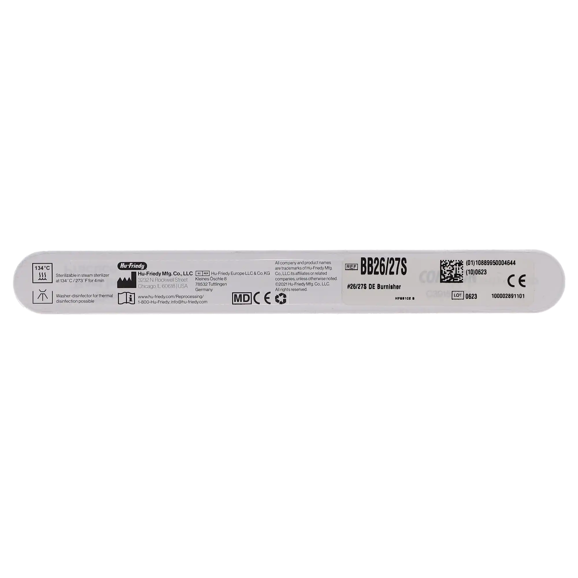 Hu-Friedy #26/27S Ball Burnisher, Double-Ended, #41 Round Handle, 1.3 mm / 2.1 mm Tips, BB26/27S thumbnail 5