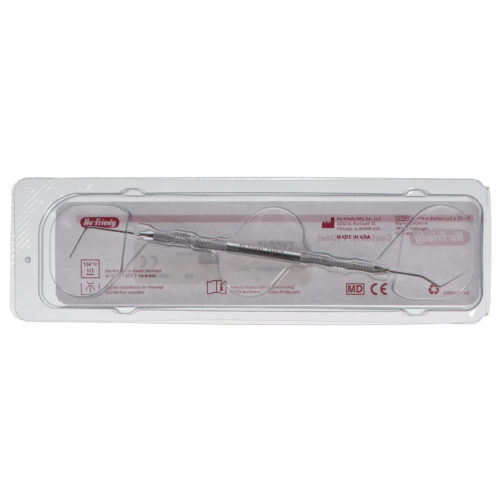 Hu-Friedy Endo Explorer, Double-Ended, DG16, #31 Round Handle, Stainless Steel, EXDG16, 1/Pk thumbnail 4