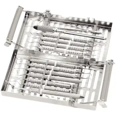 Hu-Friedy IMS Signature Series Double-Decker Cassette, 14-Instrument, Two-Tier, Purple, 4.5" x 8" x 1.5", 1/Pk, IM9146 thumbnail 2