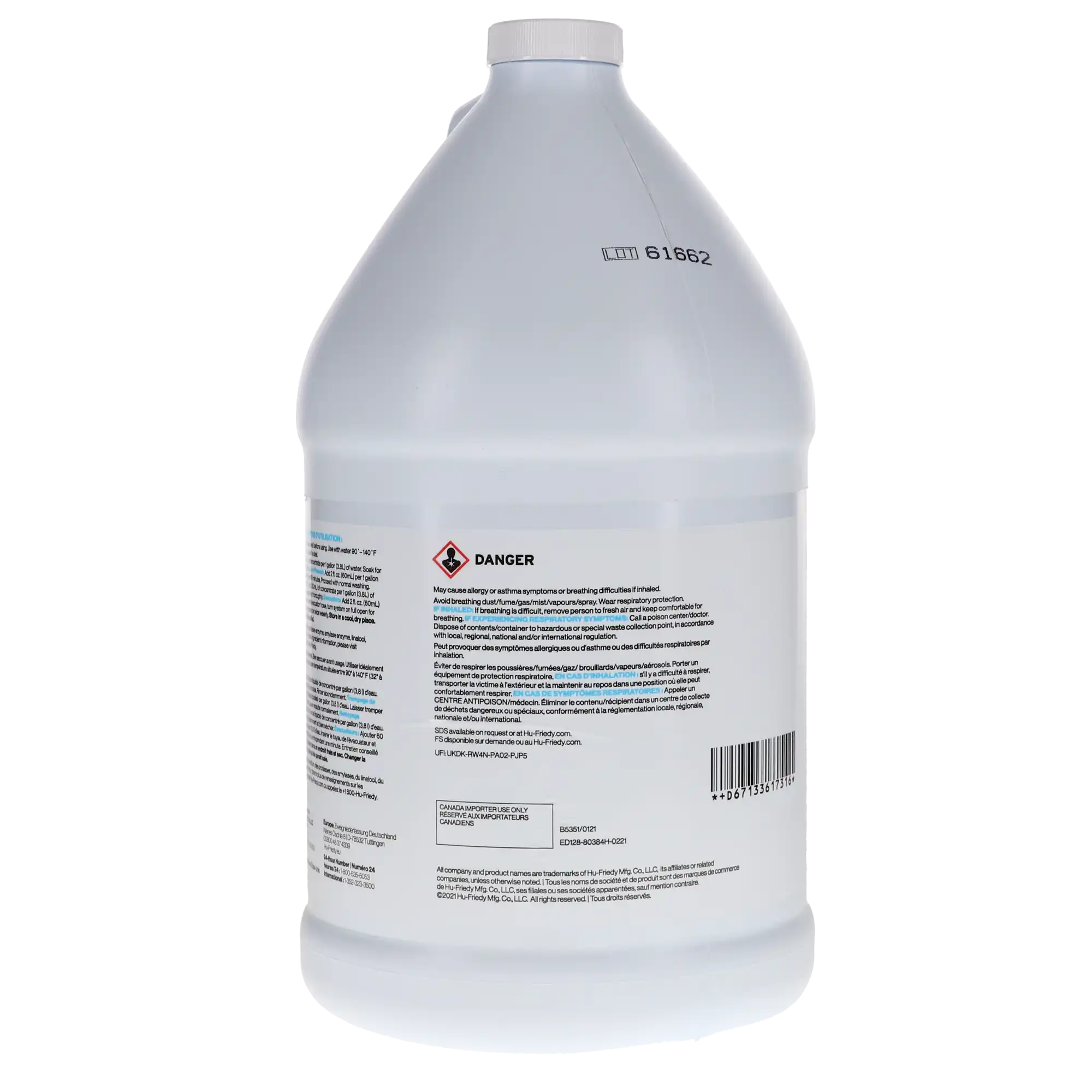 Enzymax Dual Enzyme Ultrasonic Detergent & Presoak, Liquid Concentrate, 1 Gallon Bottle, IMS-1226 thumbnail 6
