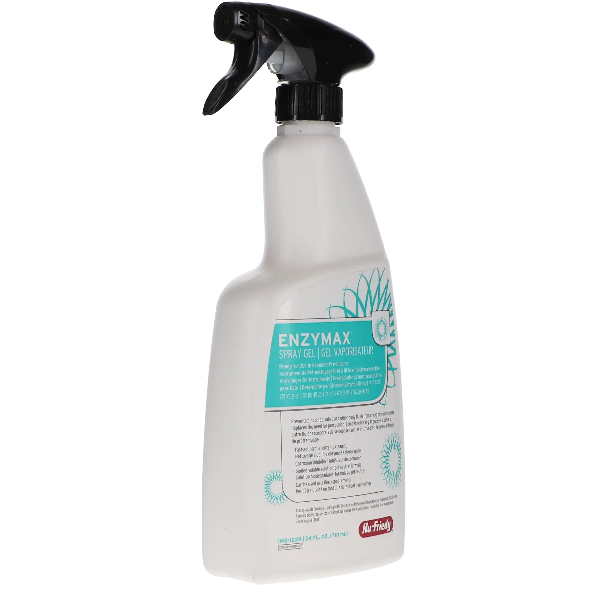 Hu-Friedy Enzymax Spray Gel Ready-to-Use Instrument Pre-Cleaner, 24 oz (709 mL) Spray Bottle, IMS-1229 thumbnail 3