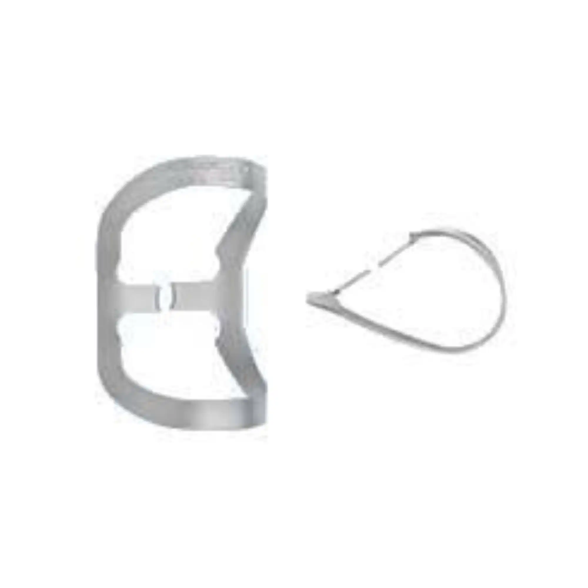 Hu-Friedy Satin Steel Rubber Dam Clamp, #212, Wingless, Anterior/Labial Caries, RDCM212, 1/Pk thumbnail 2