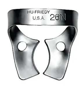 Hu-Friedy Satin Steel Rubber Dam Clamp, #26N, Wingless, Upper Molars, RDCM26N, 1/Pk thumbnail 2