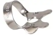 Hu-Friedy Satin Steel Rubber Dam Clamp, #2A, Winged, Larger Premolars, Matte Finish, 1/Pk, RDCM2A thumbnail 2