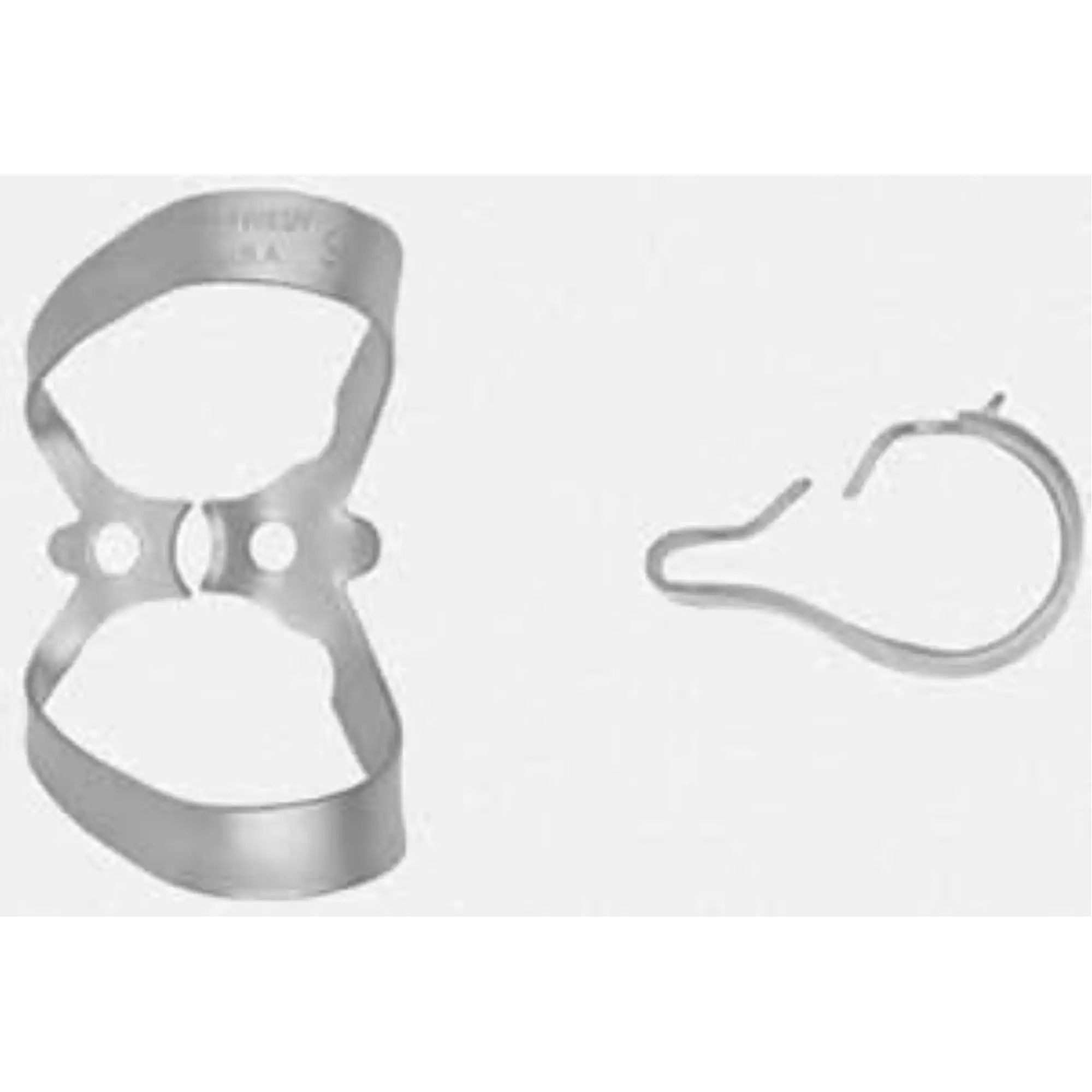Hu-Friedy Satin Steel Rubber Dam Clamp, #9, Anterior, Winged, 1/Pk, RDCM9 thumbnail 2