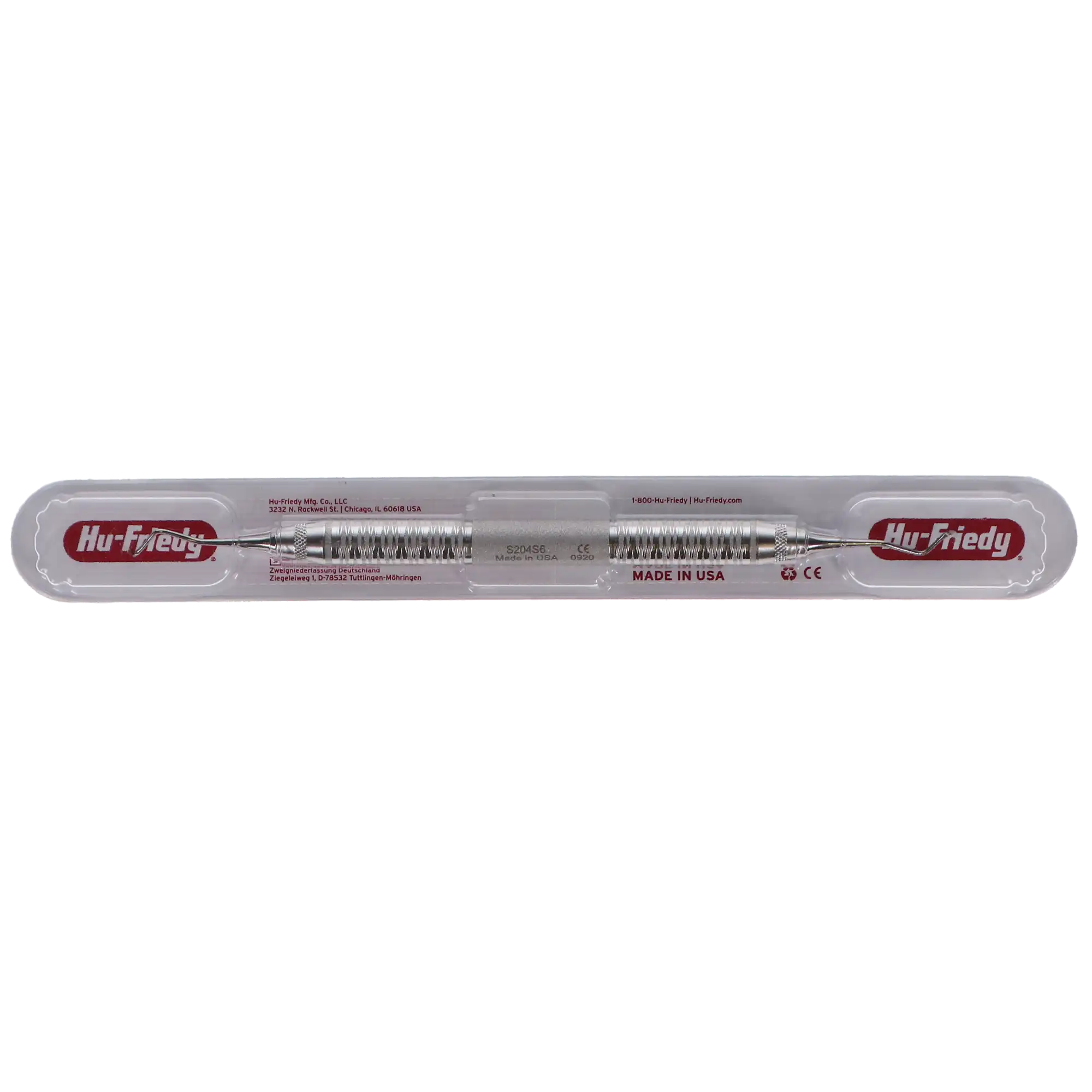 Hu-Friedy Sickle Scaler, Double-Ended, #204S, #6 Satin Steel Handle, 1/Pk, S204S6 thumbnail 5