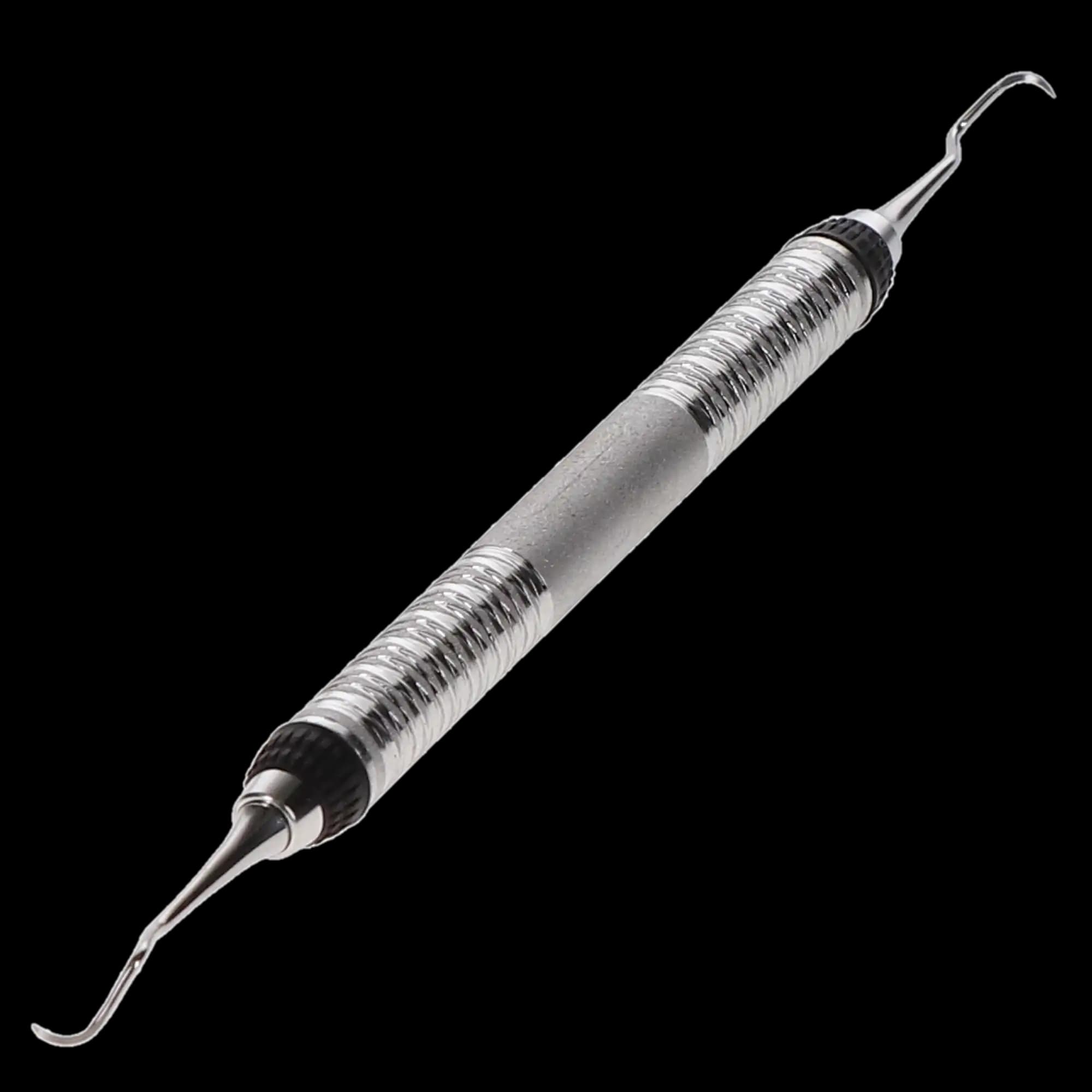 Hu-Friedy 204S Sickle Scaler, Double-Ended, #7 Satin Steel Colours Handle, S204S7 - Scalers - 204S Sickle - #7 Satin Steel&reg; Colours&reg; - Image 1
