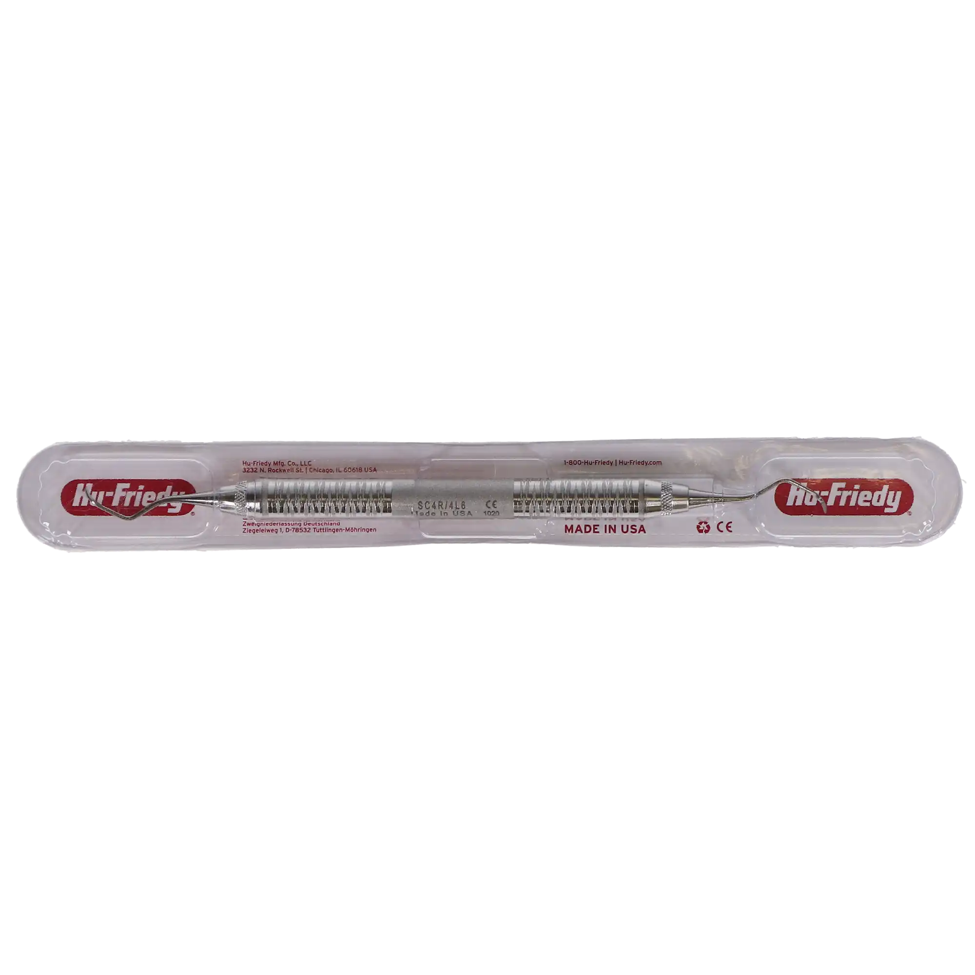 Hu-Friedy Columbia 4R/4L Universal Curette, Double-Ended, Posterior, #6 Satin Steel Handle, SC4R/4L6 thumbnail 5