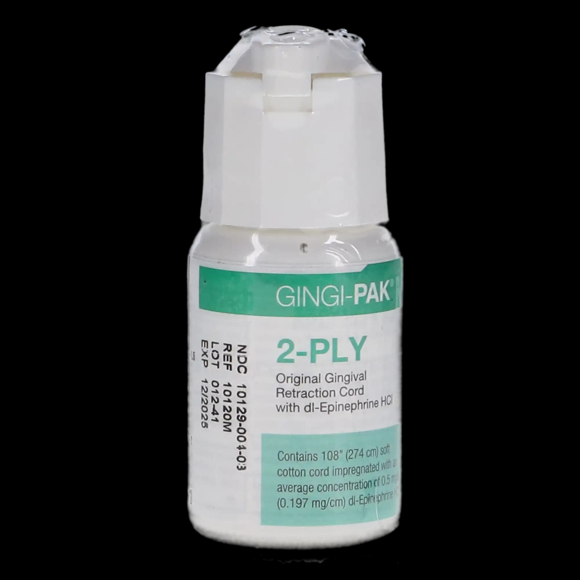 Gingi-Pak MAX Original Retraction Cord with Epinephrine, 2-Ply, 108" per Bottle, 10120M thumbnail 6