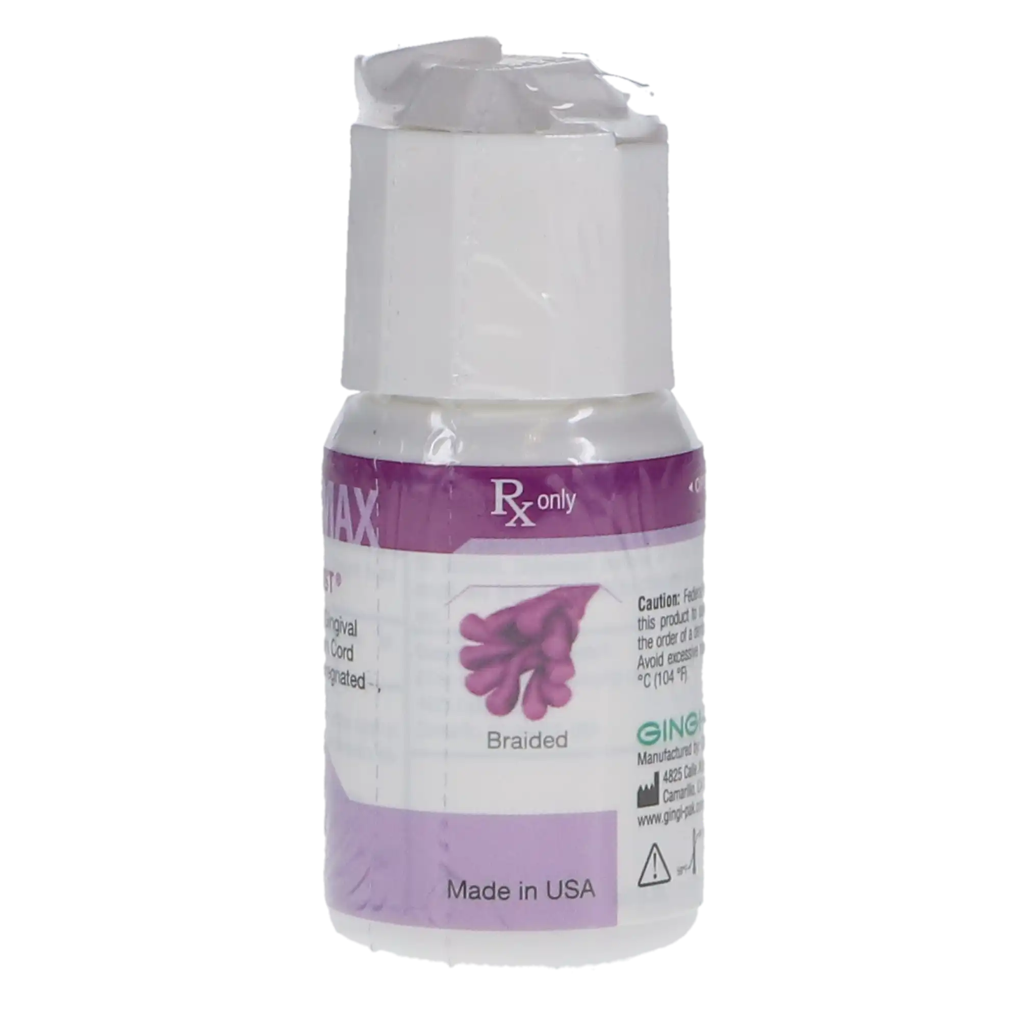 Gingi-Plain Max Z-Twist Weave Retraction Cord, Non-Impregnated, #00 Very Thin, 100% Cotton, 108" per Bottle, 11170M thumbnail 3