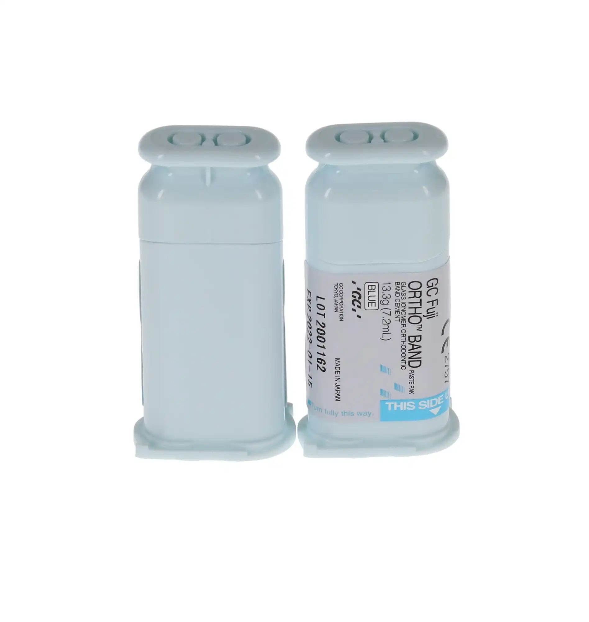 GC Fuji ORTHO BAND Paste Pak Refill, Blue Resin-Modified Glass Ionomer Orthodontic Band Cement, 2 x 13.3 g (7.2 ml) Cartridges & Mixing Pad, 001888 thumbnail 10