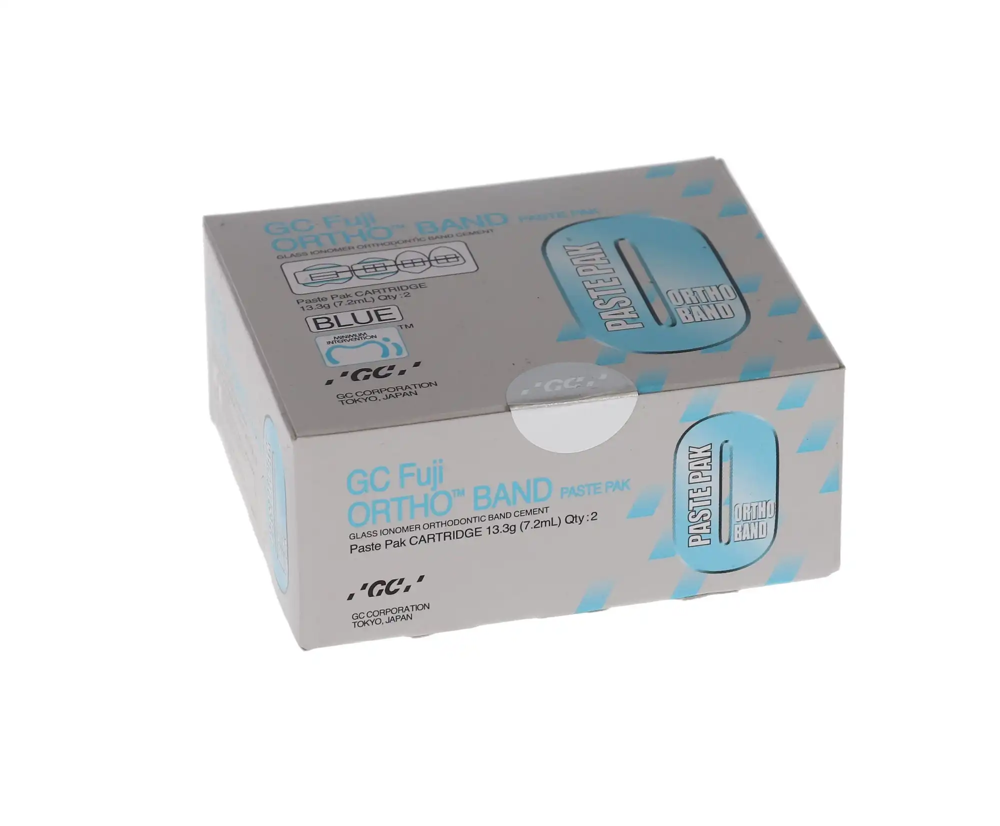 GC Fuji ORTHO BAND Paste Pak Refill, Blue Resin-Modified Glass Ionomer Orthodontic Band Cement, 2 x 13.3 g (7.2 ml) Cartridges & Mixing Pad, 001888 thumbnail 11