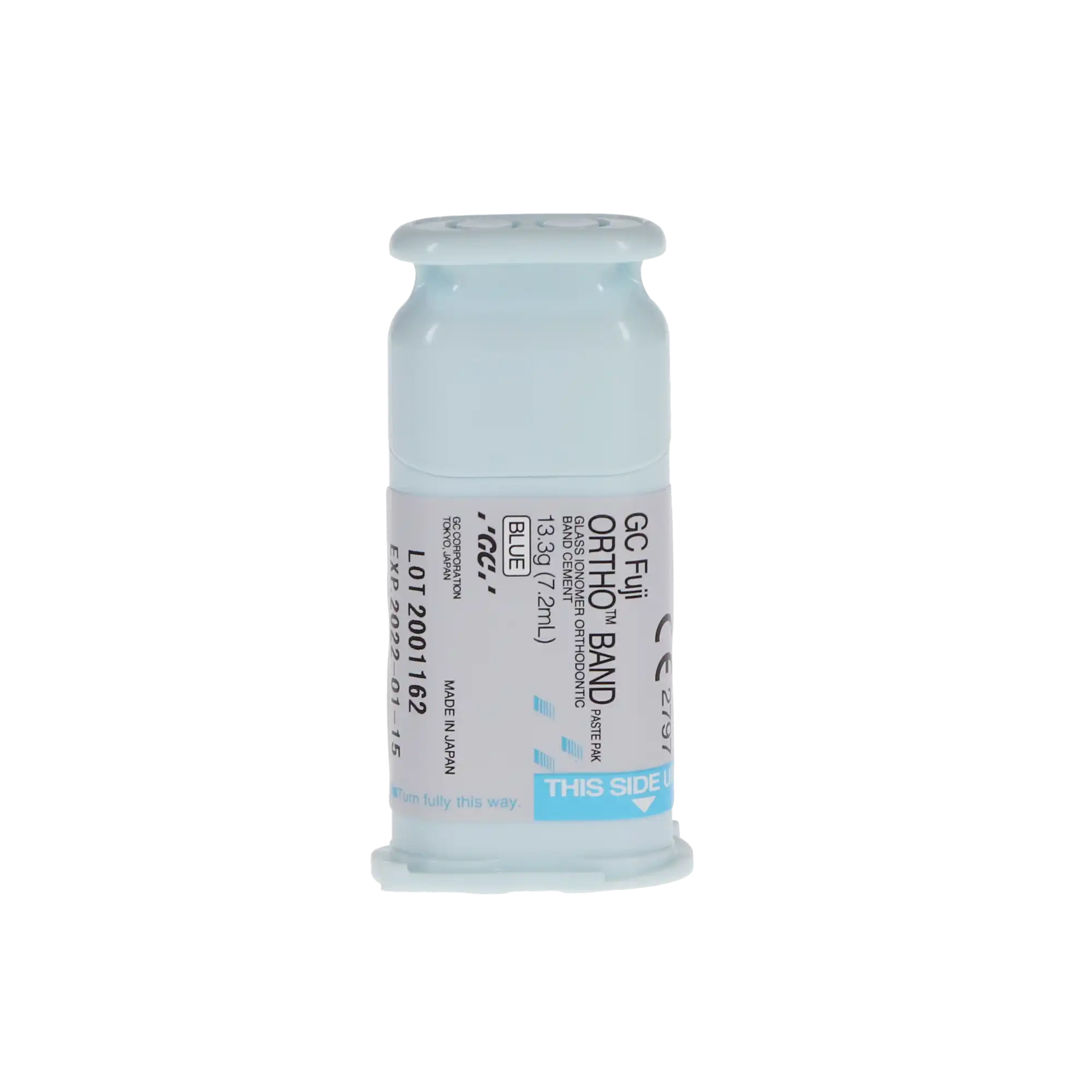 GC Fuji ORTHO BAND Paste Pak Refill, Blue Resin-Modified Glass Ionomer Orthodontic Band Cement, 2 x 13.3 g (7.2 ml) Cartridges & Mixing Pad, 001888 thumbnail 14
