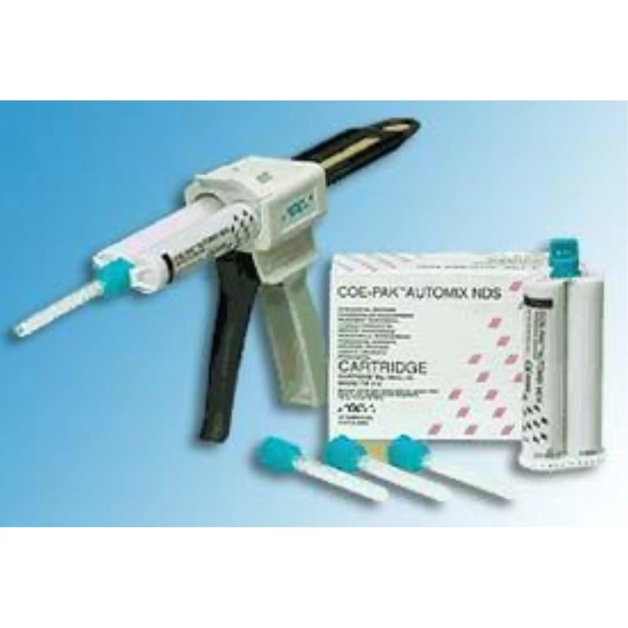 Coe-Pak Automix NDS Noneugenol Periodontal Dressing, 2 x 50 mL Double Barrel Cartridges with 12 Mixing Tips, 135003 thumbnail 2