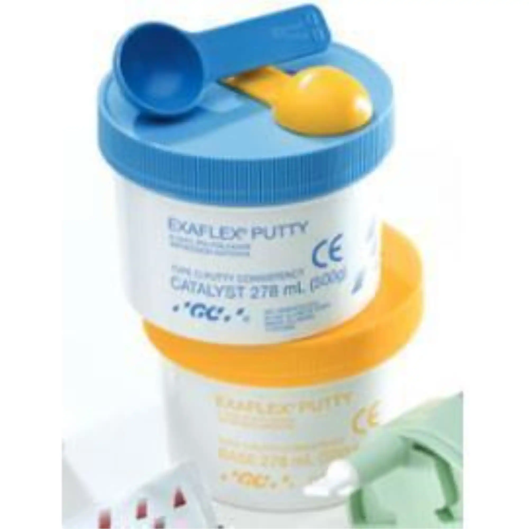 EXAFLEX® Putty VPS Impression Material, Putty Clinic Package, 5 x 500 g Base + 5 x 500 g Catalyst, 138305 thumbnail 4