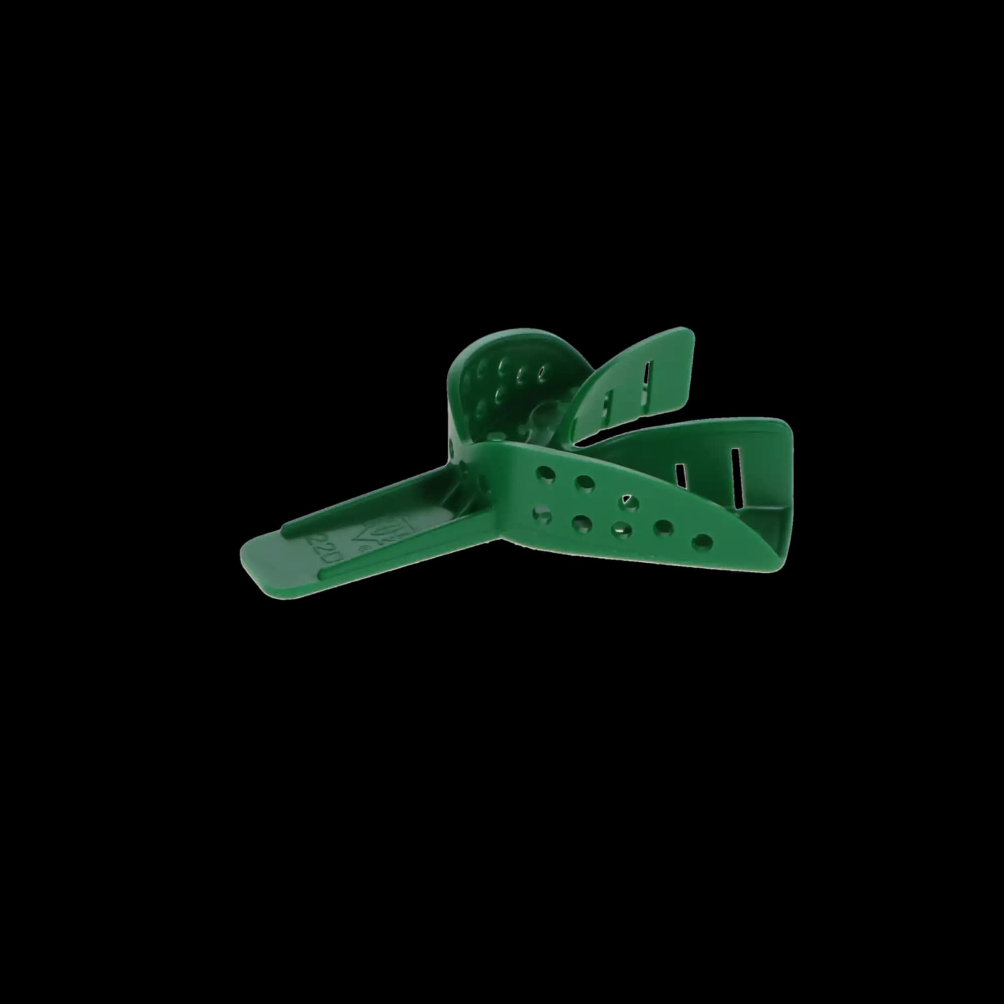 COE Spacer Disposable Perforated Impression Trays, #4D Medium Upper, Full Arch, Green, 12/Bag, 250412 thumbnail 3